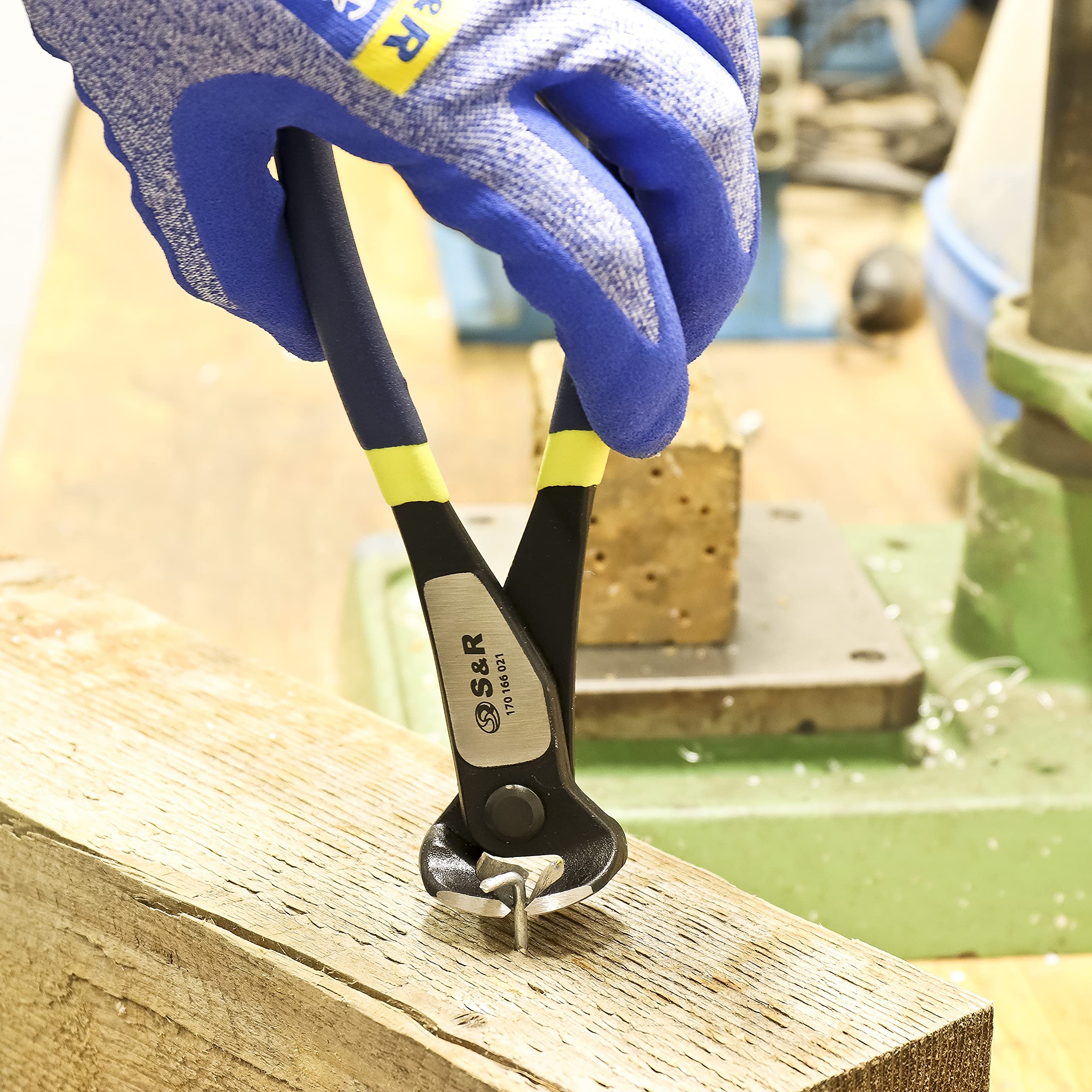 S&R Pincers, Wire Pliers, End Cutters 200 mm, Sharp Resistant Cutting Edges for Intensive Use, Heavy Duty 70C Steel, HRC 66 Hardness, Non-Slip Double Coated 2K Handles 20 cm - Image 7