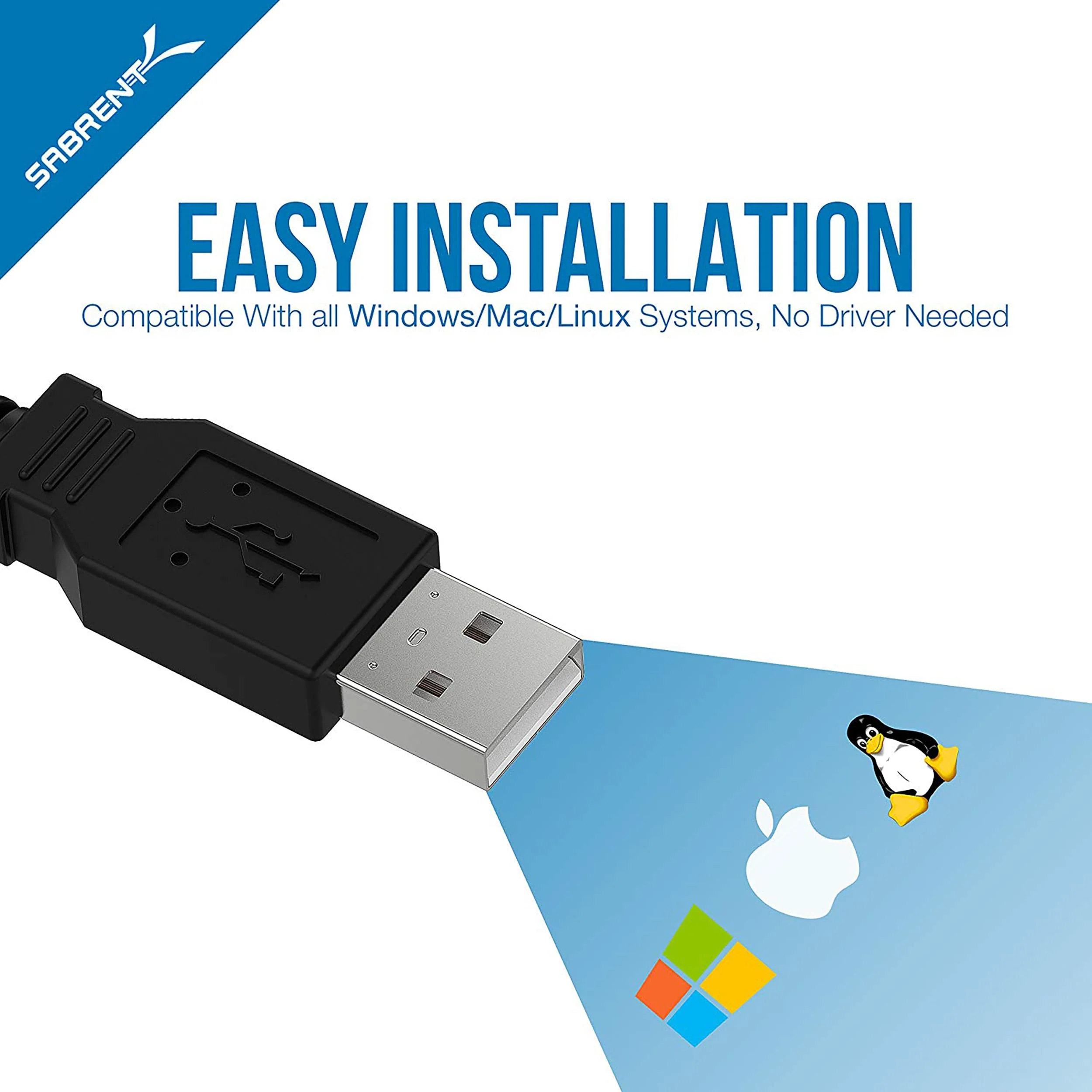 SABRENT USB 2.0 to Serial (9-Pin) DB-9 RS-232 Adapter Cable 6ft Cable [FTDI Chipset] (CB-FTDI) 6 Ft FTDI - Image 4