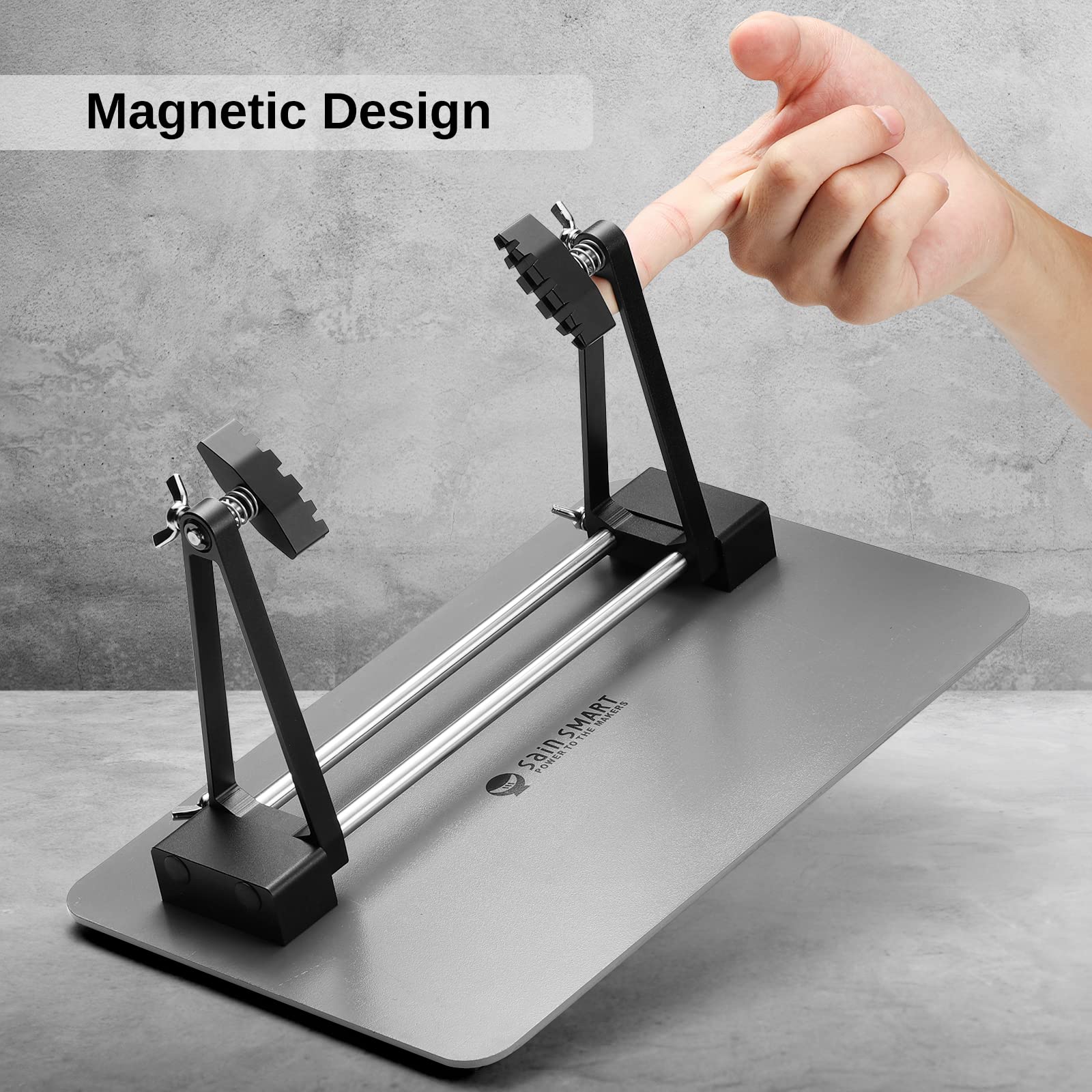 SainSmart Magnetic Adjustable Circuit Board Holder, 360 Degrees Rotated, Soldering Helping Hand for Clamping PCB, Desoldering, and Soldering DIY Working Station, ESD Safe - Image 5