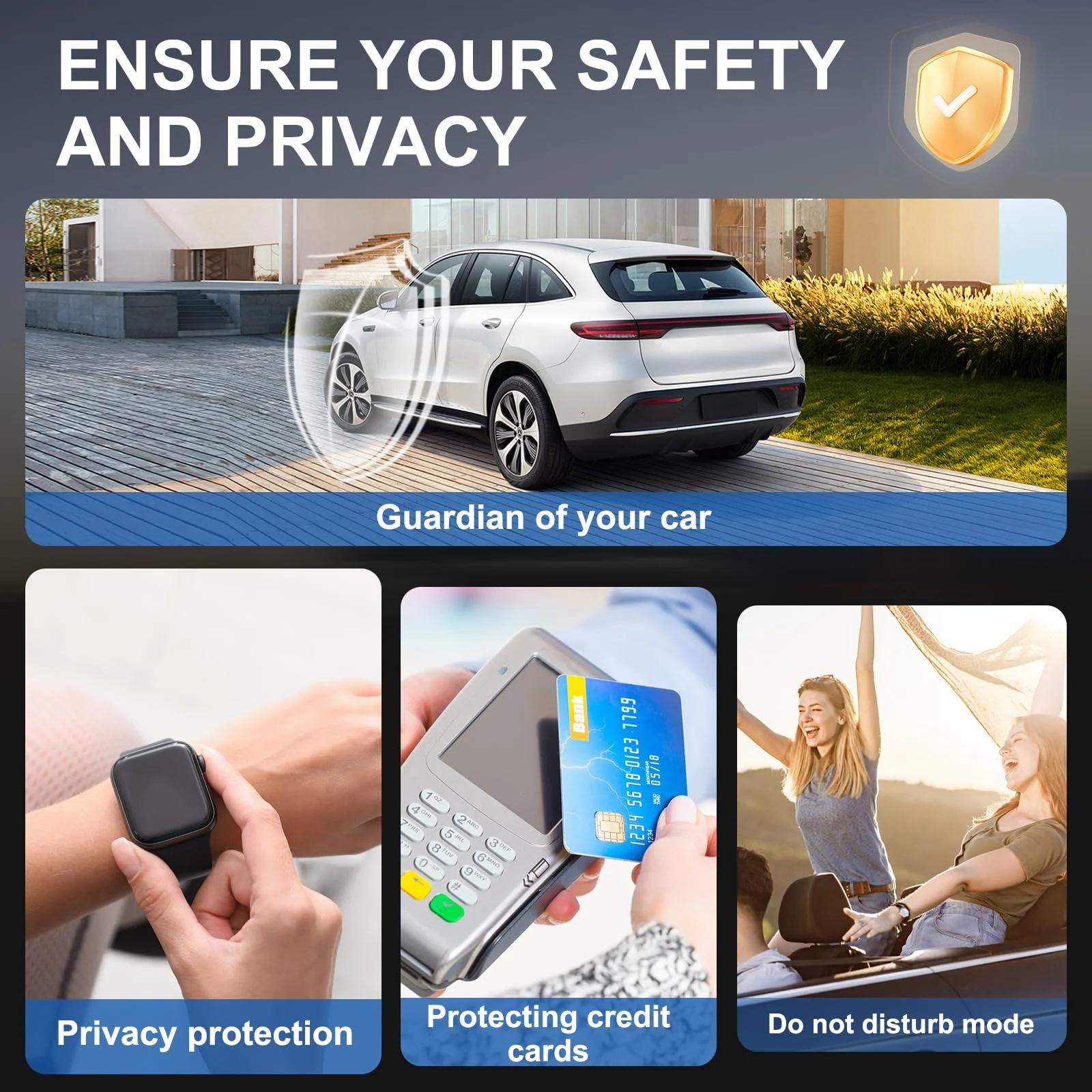 Samfolk Faraday Box with Faraday Bags for Car Keys, Car Key Signal Blocking Box, Keyless Entry Car Key Safe Protector Anti-Theft Shielding Cage (Small) Small - Image 6
