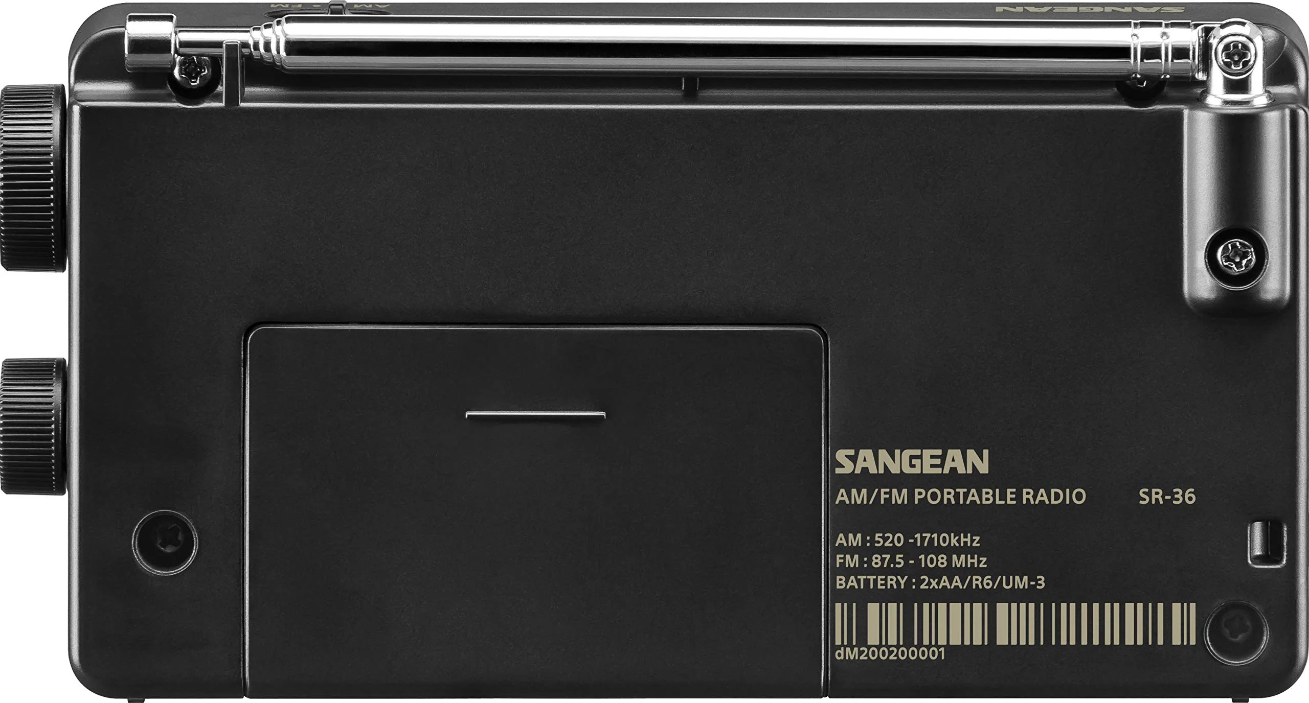SANGEAN SR-36 AM/FM Pocket Radio (Black) - Image 3
