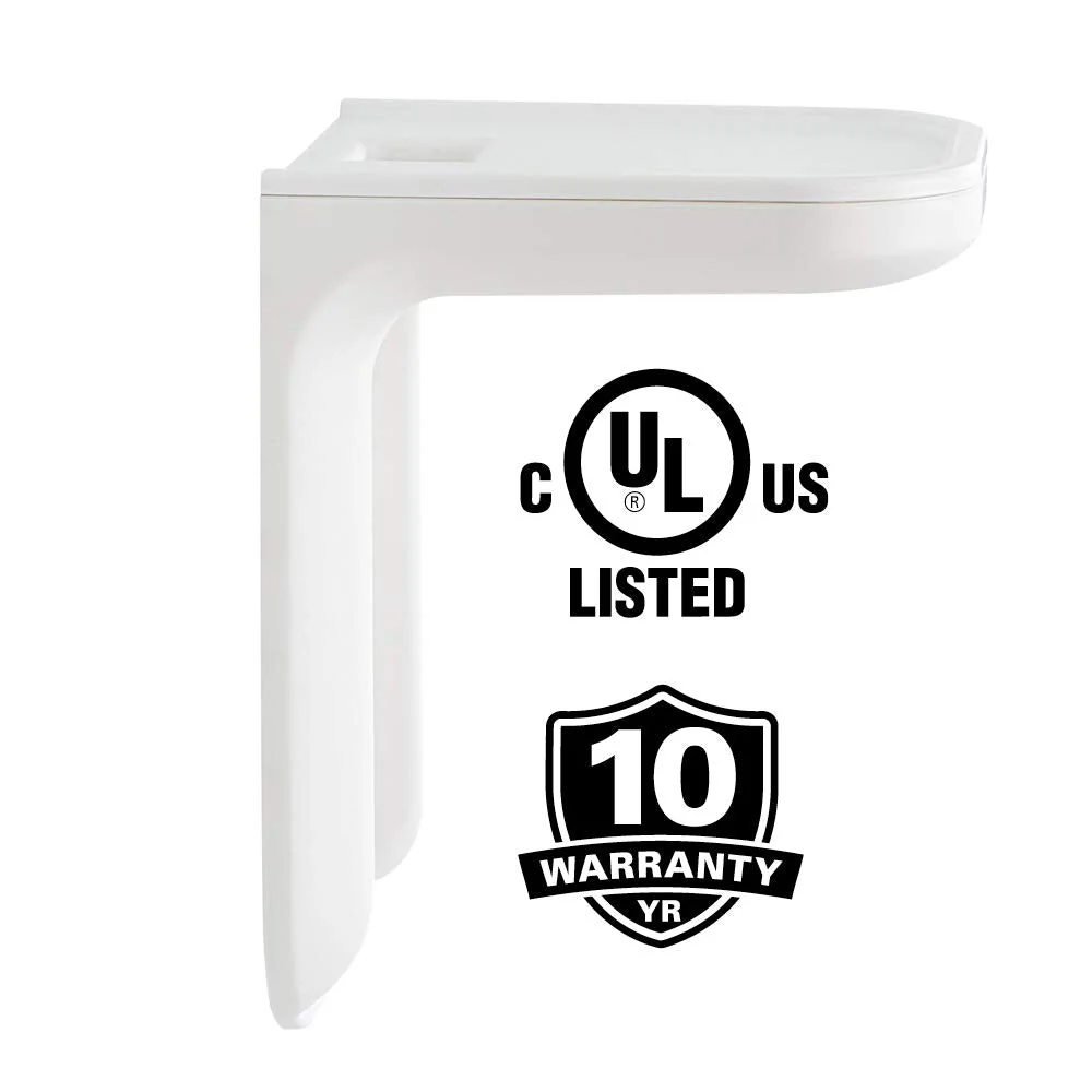 Sanus Outlet Shelf Speaker Mount - Heavy Duty Shelf Holds Devices up to 10 lbs - DIY Install Works with Both Standard & Decora Outlets - Perfect for Sonos & Other Smart Speakers White - Image 8