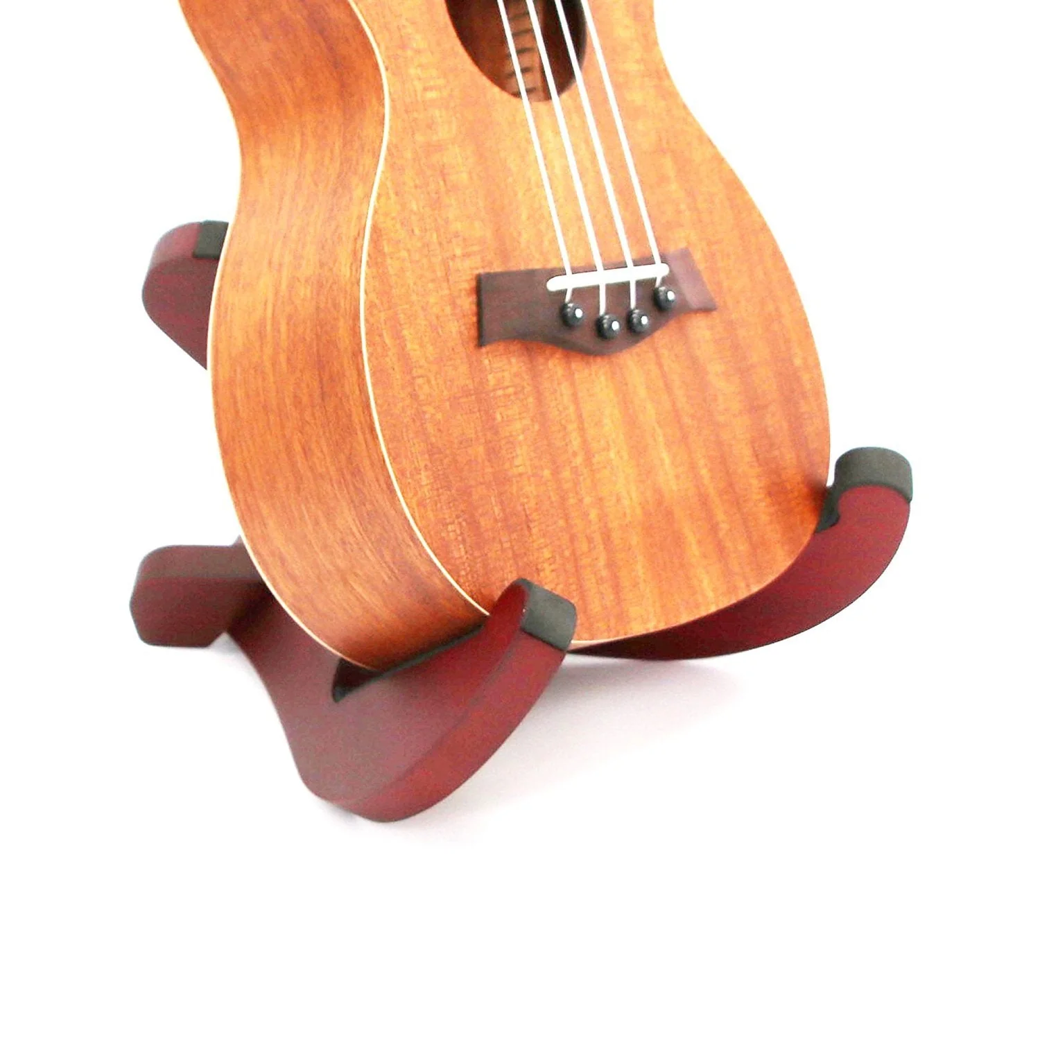 Sapele Wood Guitar Stand, Wood Musical Instrument Stand for Acoustic, Classic, Electric, Bass Guitar - Image 6