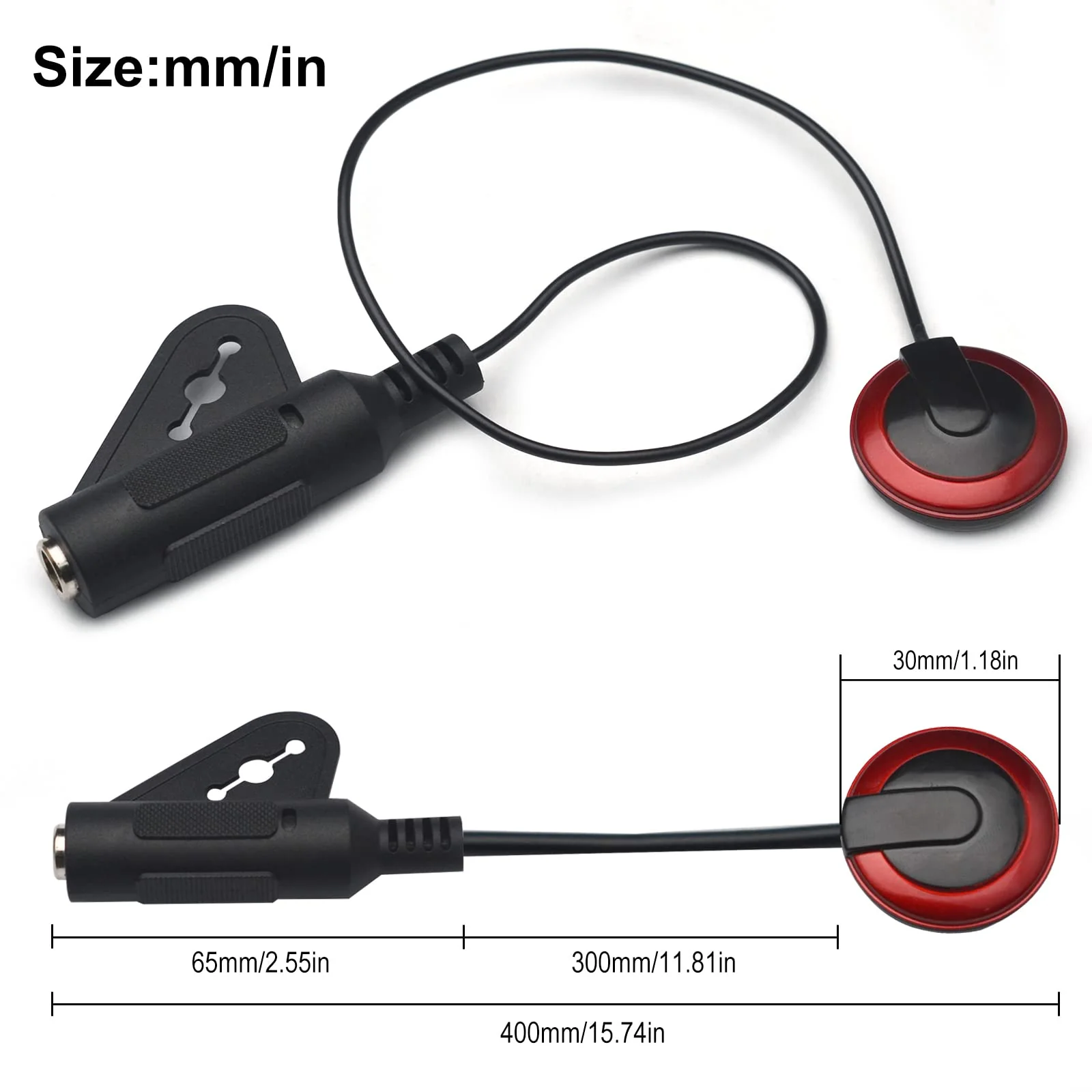 SAPHUE 2Pcs Contact Microphone Piezo Pickup for guitar Mandolin Ukulele Violin Banjo - Image 4