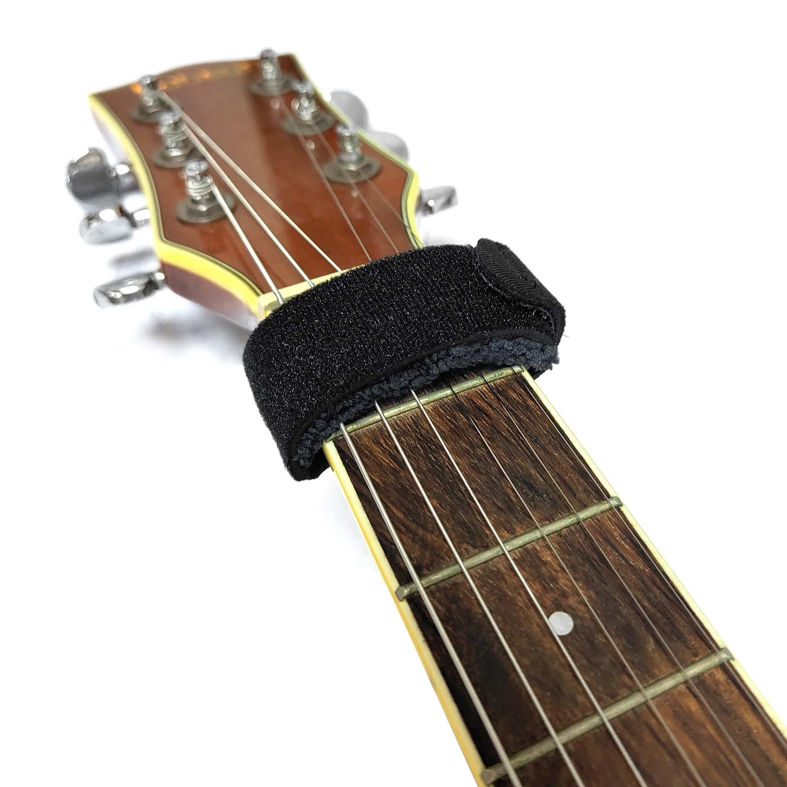 SAPHUE 2PCS Guitar String Mute Damper,Guitar String Cover Tape, Adjustable Bass Mute, Fingerboard Mute Tape, Musical Instrument Accessories（Black） black - Image 6