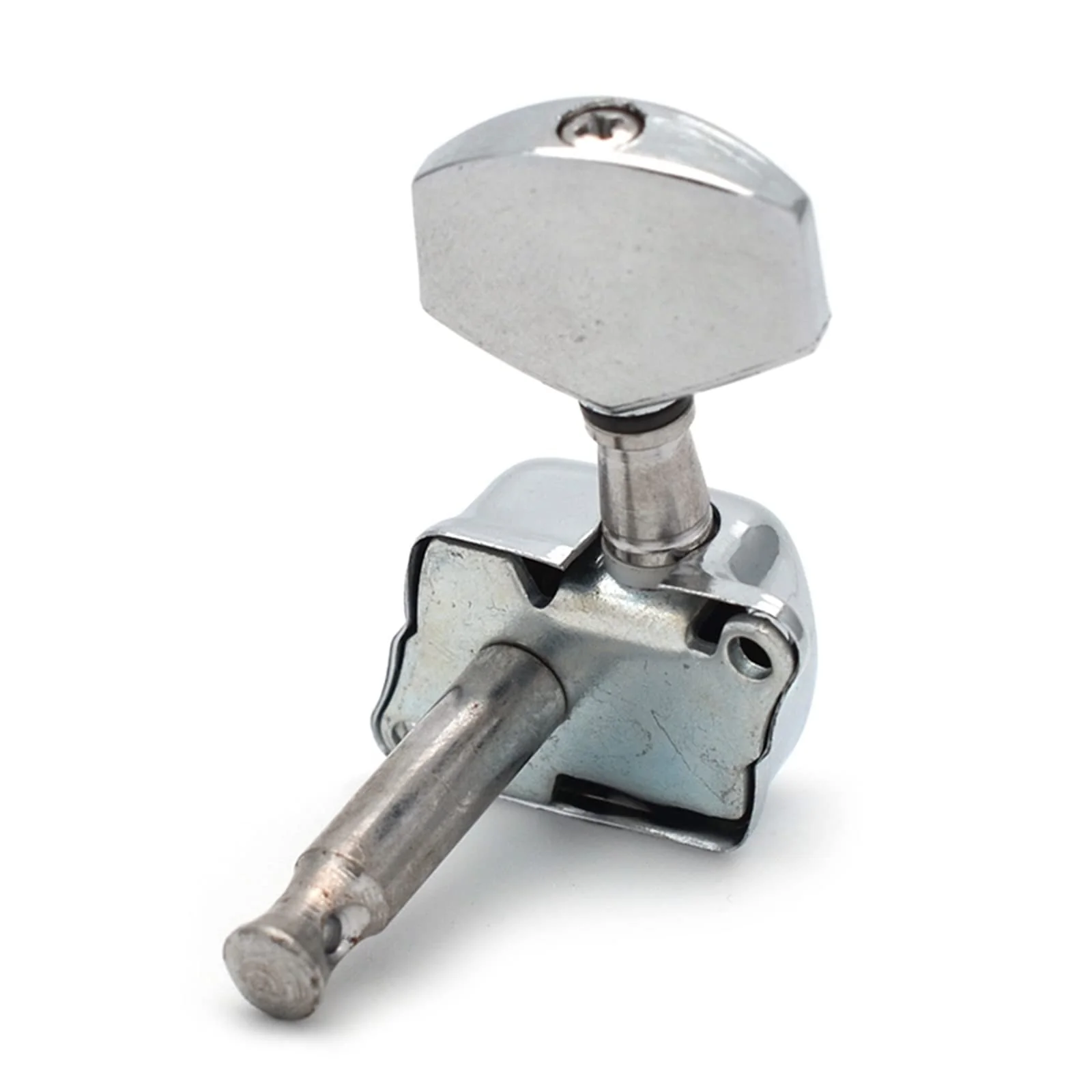 SAPHUE 3+3 Semi-closed Guitar Tuners String Tuning Pegs Keys Machine Heads Set for for Acoustic or Electric Guitar (Chrome) Chrome - Image 6