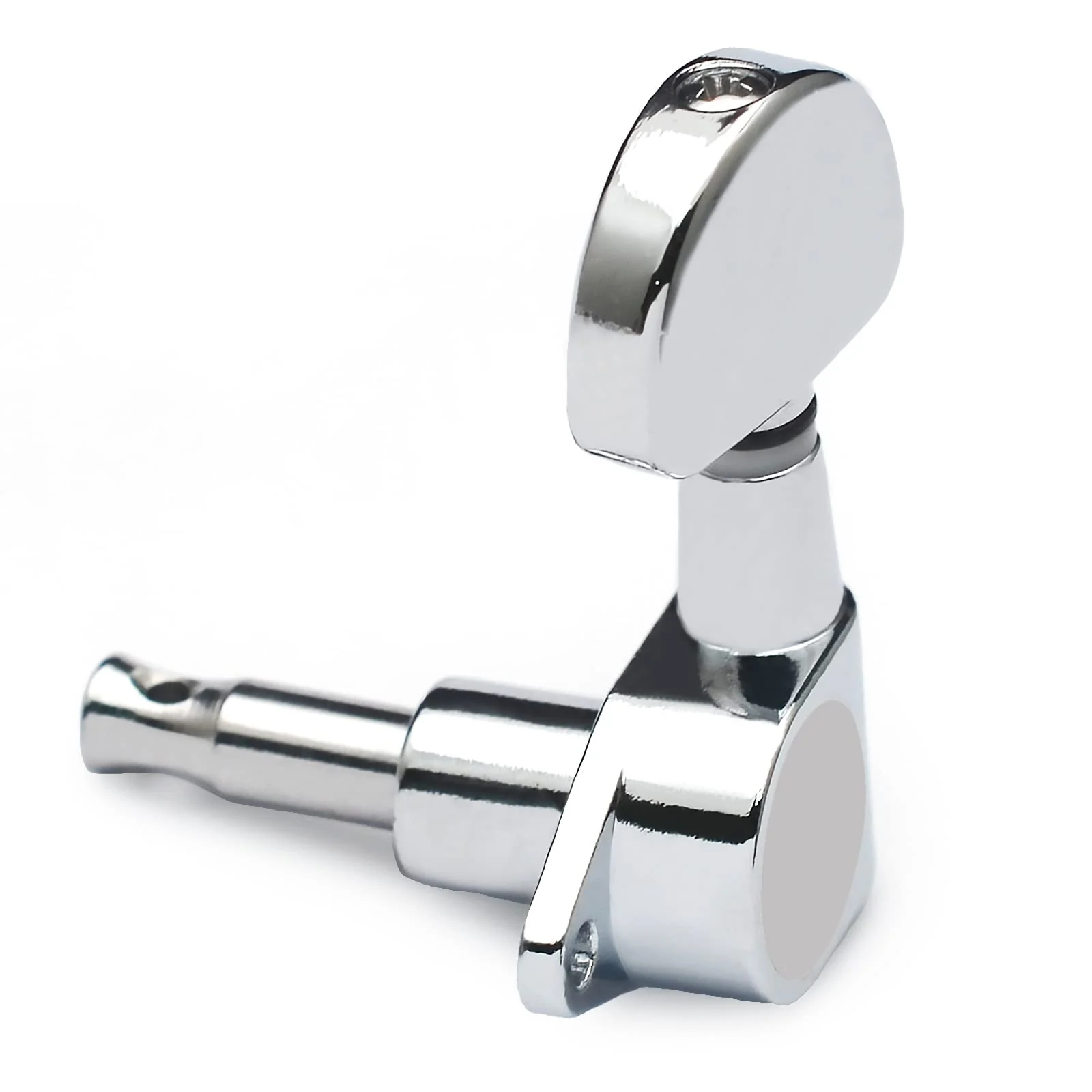 SAPHUE 3L3R Guitar tuner pegs,Straight Sealed-gear Guitar Sealed Fan-shaped Tuning Pegs Tuner Machine Heads for Acoustic Electric Guitar Guitar Parts (Chrome) Chrome - Image 7