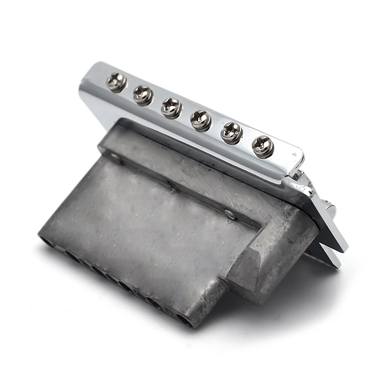 SAPHUE 52.5mm Guitar Stratocaster Tremolo Bridge Set for Fender Strat Squier Electric Guitar Replacement,Chrome - Image 5