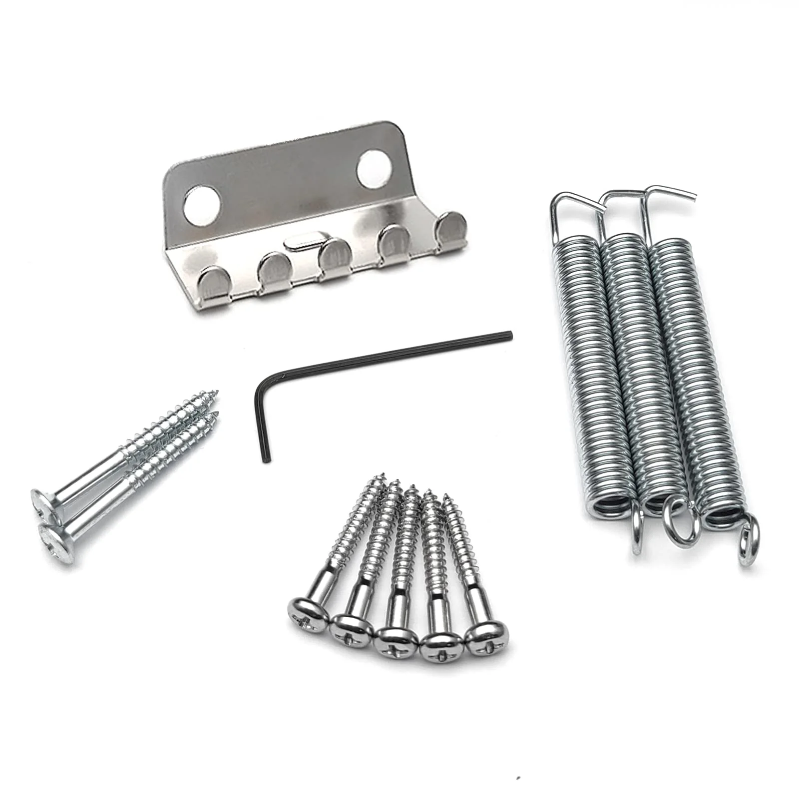 SAPHUE 52.5mm Guitar Stratocaster Tremolo Bridge Set for Fender Strat Squier Electric Guitar Replacement,Chrome - Image 7