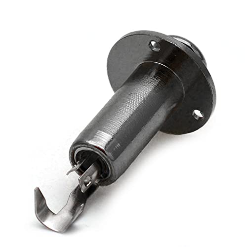 SAPHUE 6.35mm Acoustic Electric Guitar Bass Mono Endpin Output Jack Strap Button Jack Socket Black - Image 6