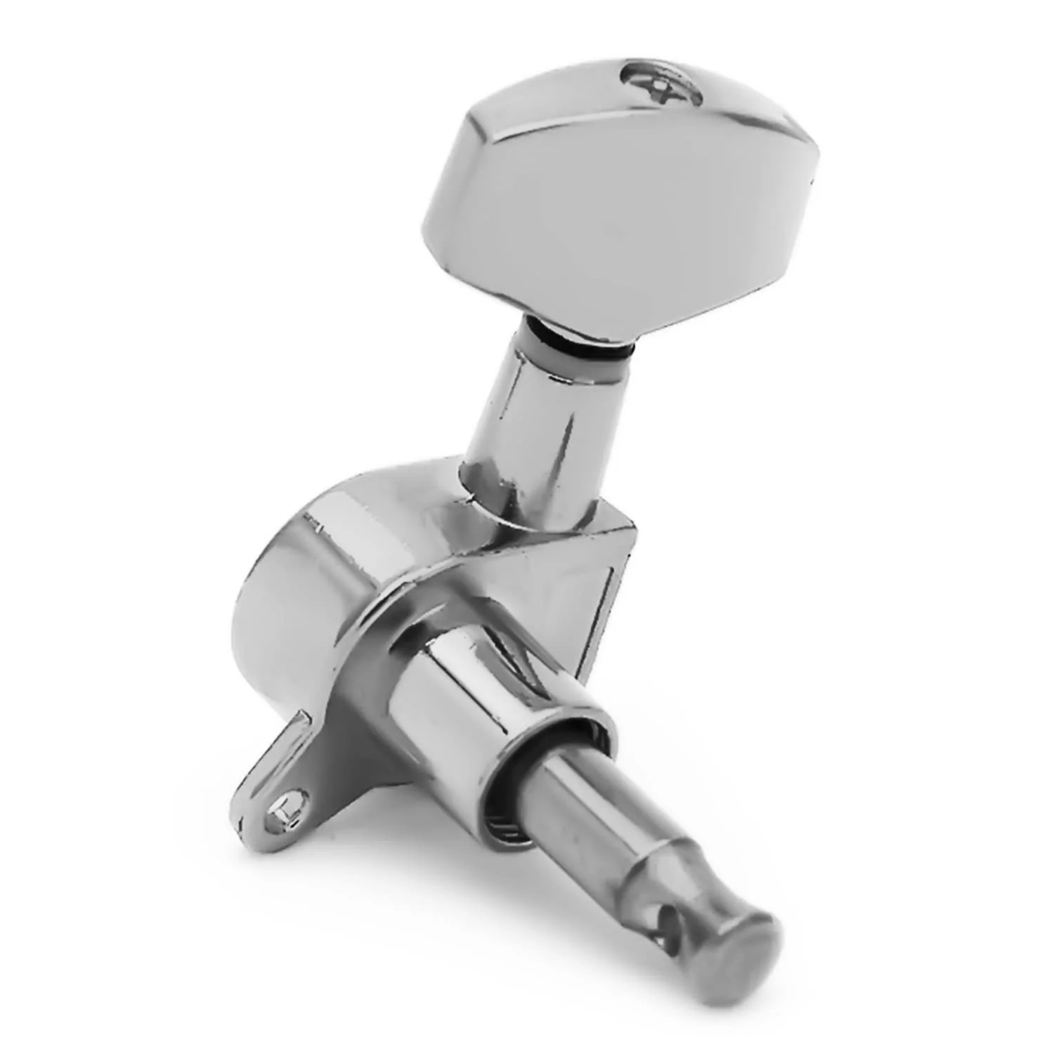 SAPHUE 6 Pieces 6R Guitar tuner pegs,Big Square Sealed guitar tuning pegs tuners machine heads,for Acoustic or Electric Guitar (Chrome) Chrome - Image 6