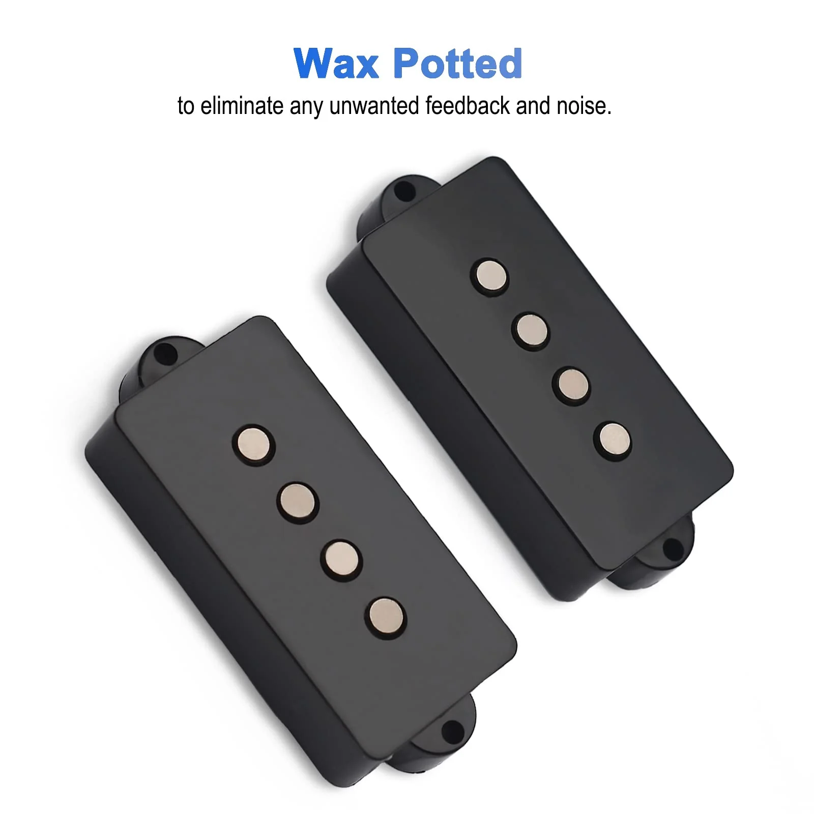 SAPHUE Alnico 5 P Bass Pickups Humbucker Pickup for 4 String P Bass Precision Bass Replacement - Image 5