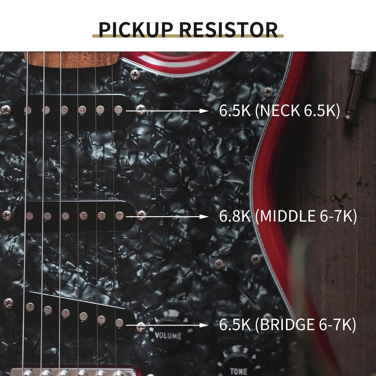 SAPHUE Alnico 5 Vintage Staggered Strat Style Electric Guitar Pickup Handmade SSS 50's Sound Style Electric Anico V Guitar Pickup - Image 3