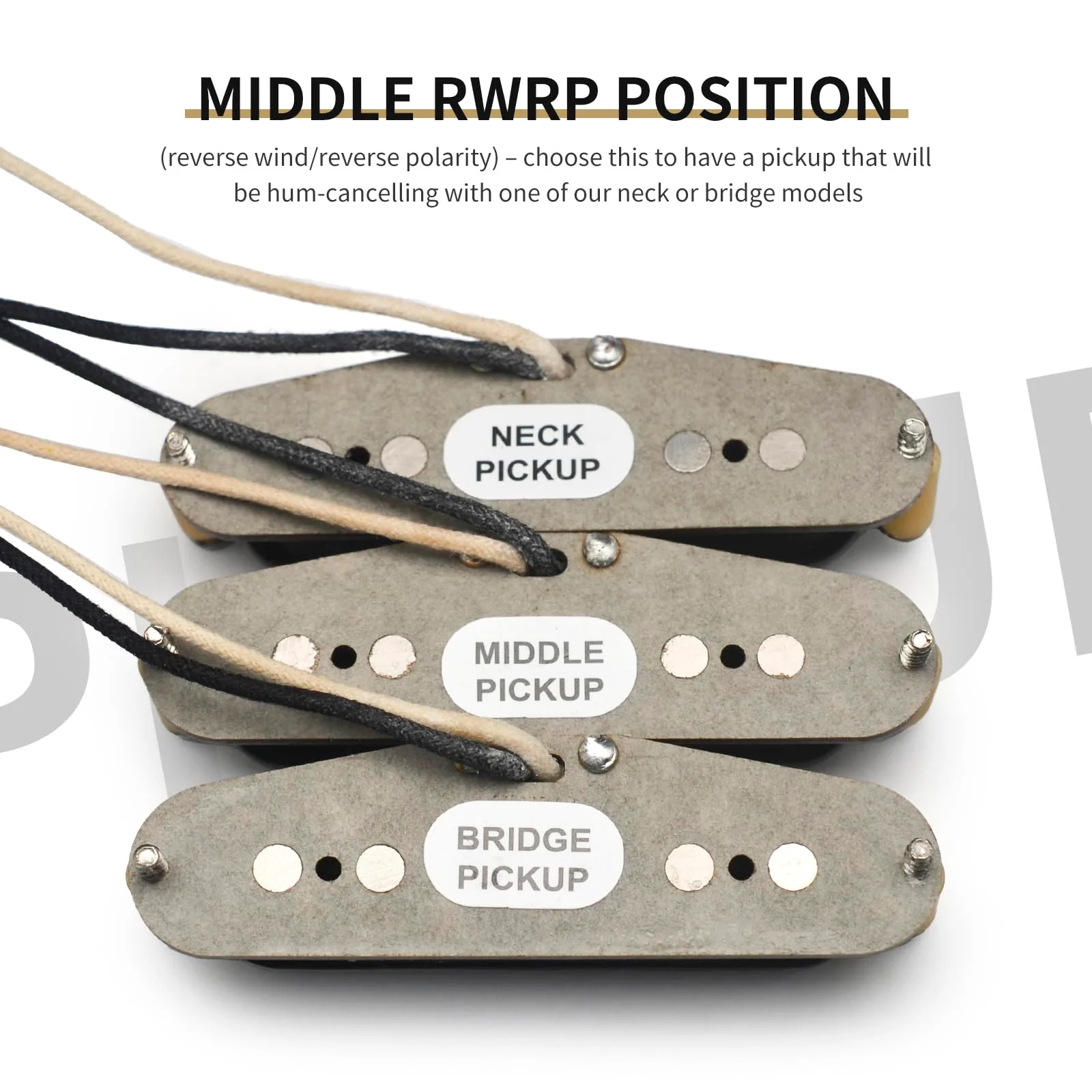 SAPHUE Alnico 5 Vintage Staggered Strat Style Electric Guitar Pickup Handmade SSS 50's Sound Style Electric Anico V Guitar Pickup - Image 5