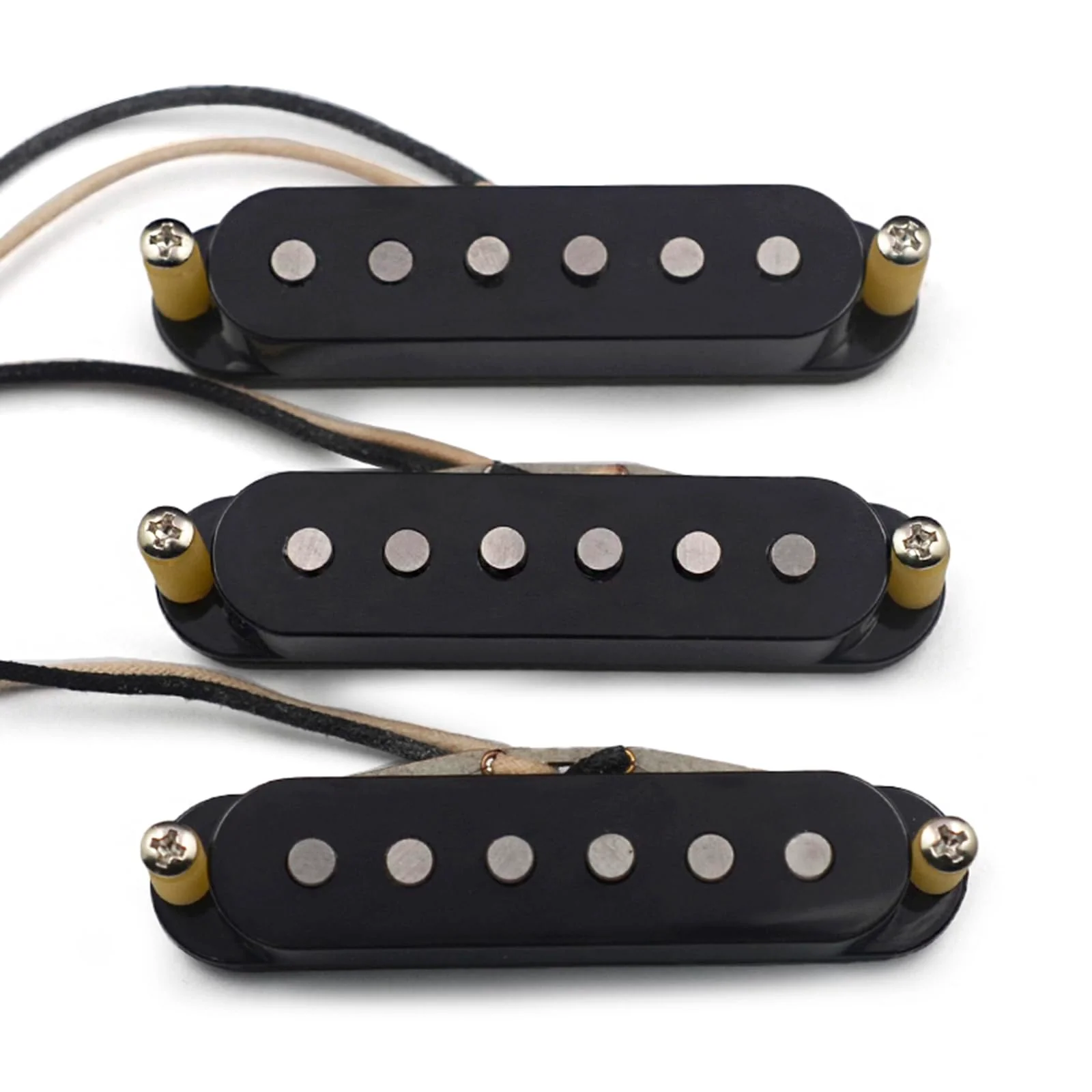 SAPHUE Alnico 5 Vintage Staggered Strat Style Electric Guitar Pickup Handmade SSS 50's Sound Style Electric Anico V Guitar Pickup - Image 6