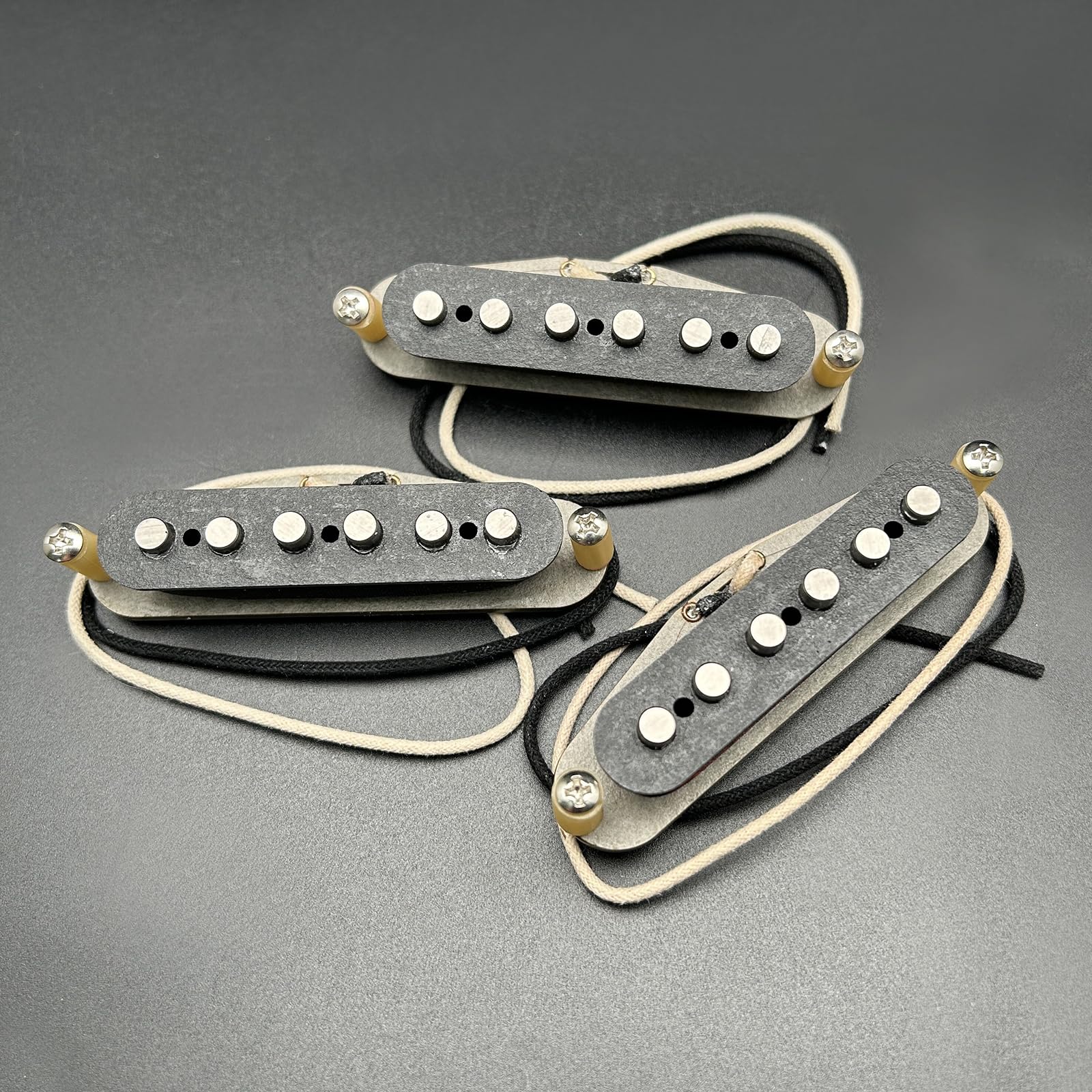 SAPHUE Alnico 5 Vintage Staggered Strat Style Electric Guitar Pickup Handmade SSS 50's Sound Style Electric Anico V Guitar Pickup - Image 7