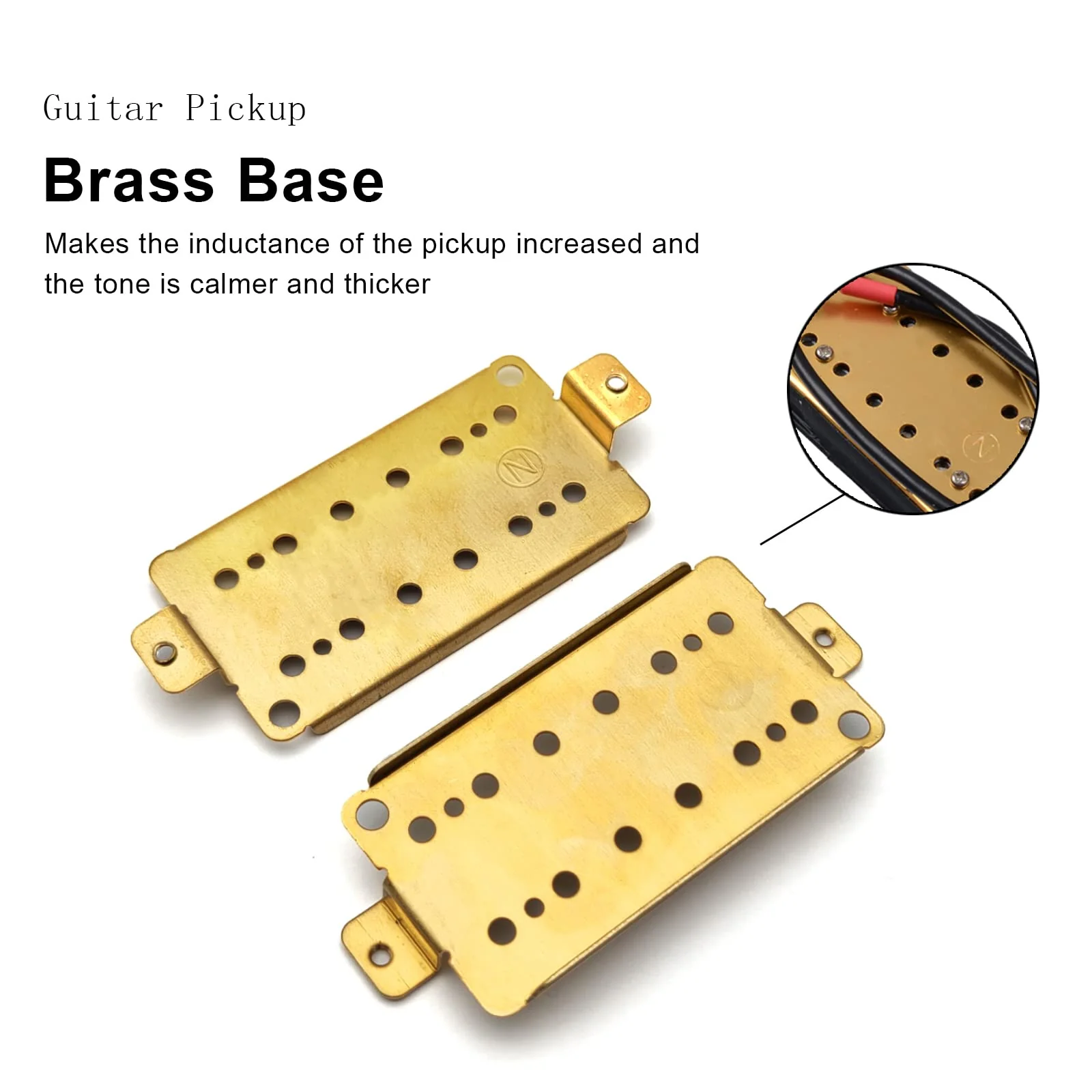 SAPHUE Electric Guitar Humbucker Pickups Double Coil Guitar Bridge Pickup & Neck Pickups Set (red) red - Image 3