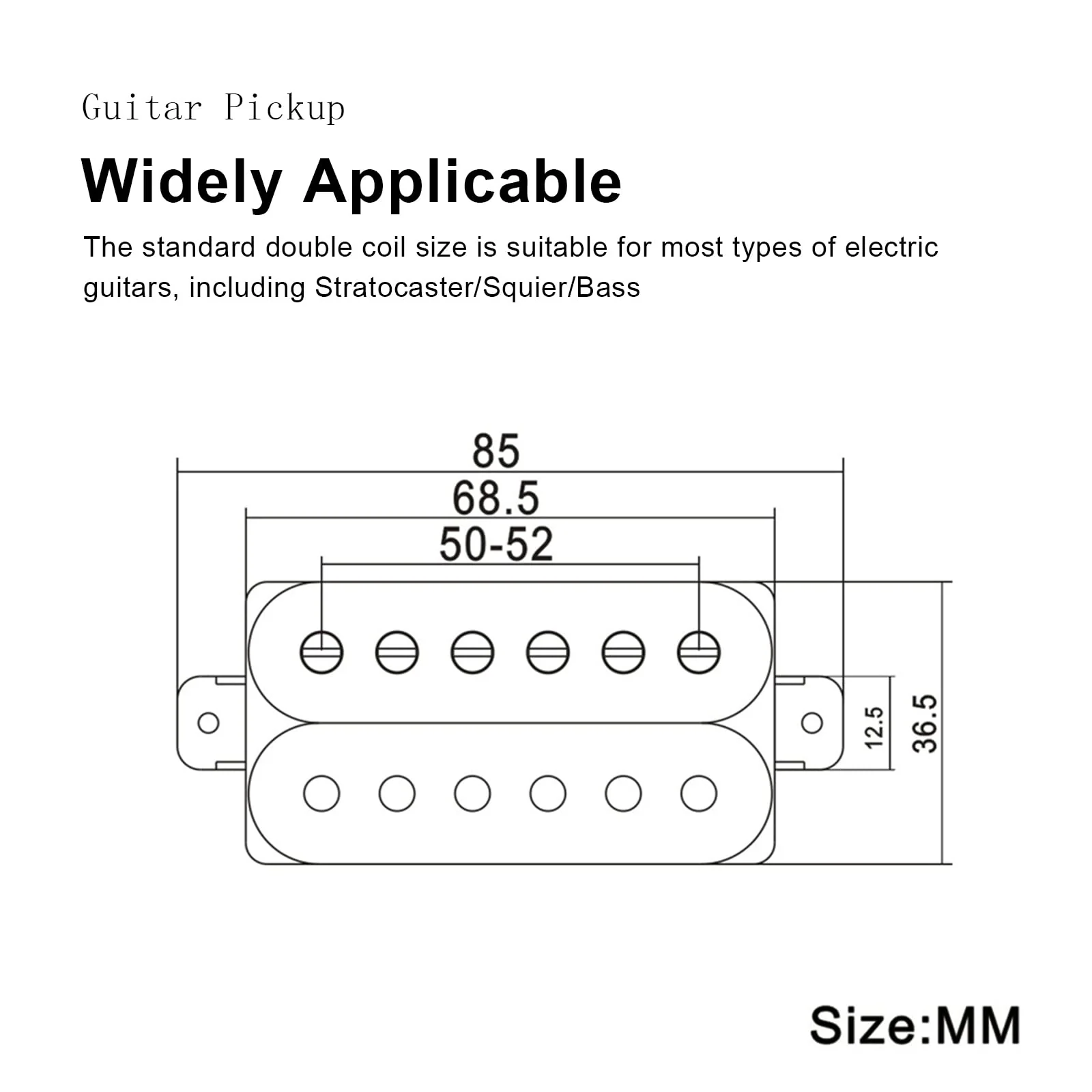 SAPHUE Electric Guitar Humbucker Pickups Double Coil Guitar Bridge Pickup & Neck Pickups Set (red) red - Image 5
