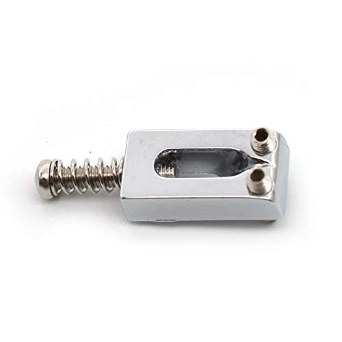 SAPHUE Guitar Bridge Saddle with Spring Screws Wrench Tremolo for Fender Strat Stratocaster Tele Telecaster Electric Guitar Replacement Parts Accessories 6Pcs Bridge Saddles（Chrome） Chrome - Image 7