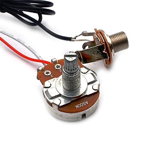 SAPHUE Guitar Wiring Harness, Guitar Prewired Harness Humbucker Wiring Harness Prewired 3 Way Chrome Box Toggle Switch 500K Pots for Electric Guitar with 2 Humbuckers - Image 6