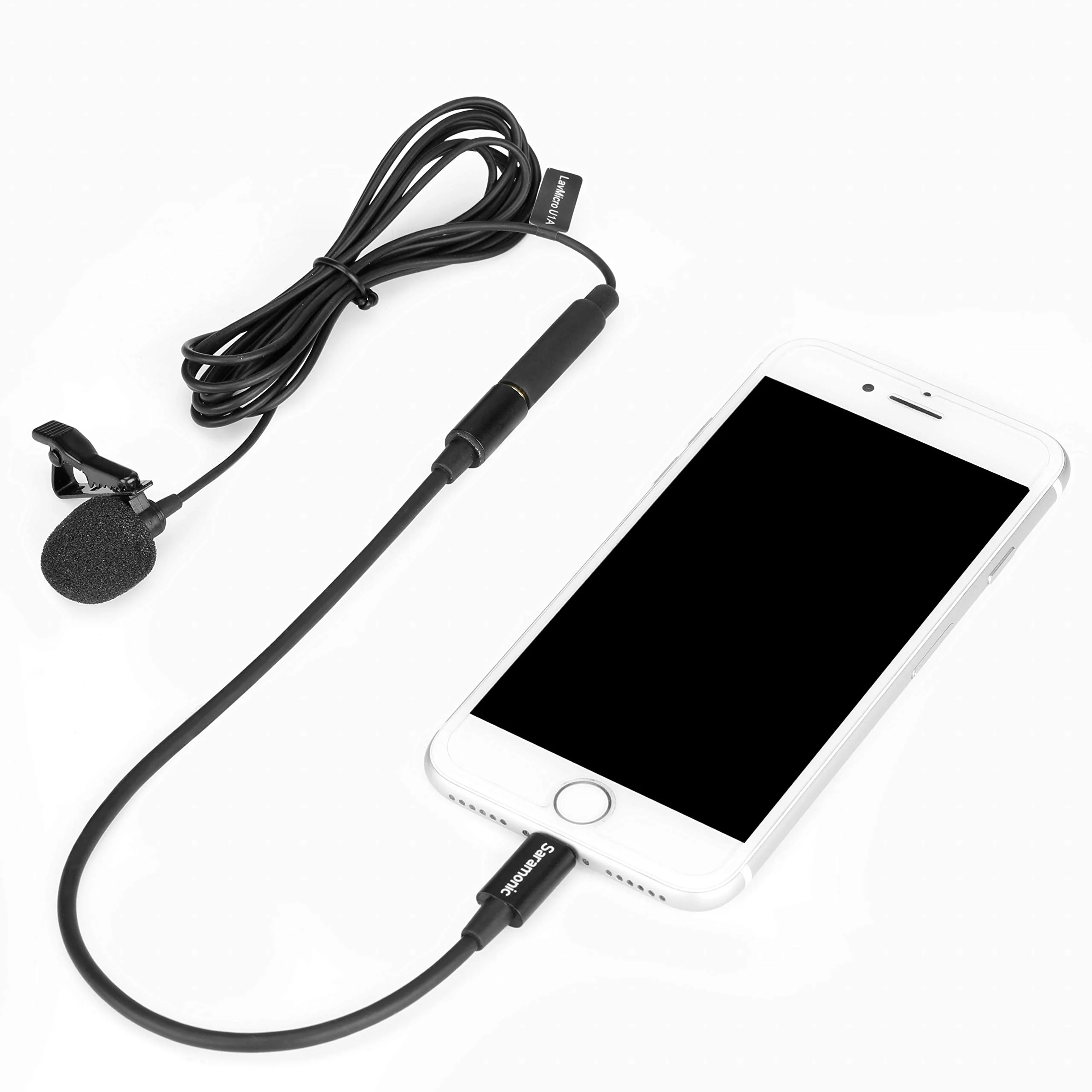 Saramonic LavMicro U1A | Lavalier Microphone with Lightning for Apple iPhone, or iPad with a Built-in 6.6-Foot (2m) Cable for Vlogging, Interviews, YouTube, TikTok, Live Streaming Lightning - 6.6' - Image 3
