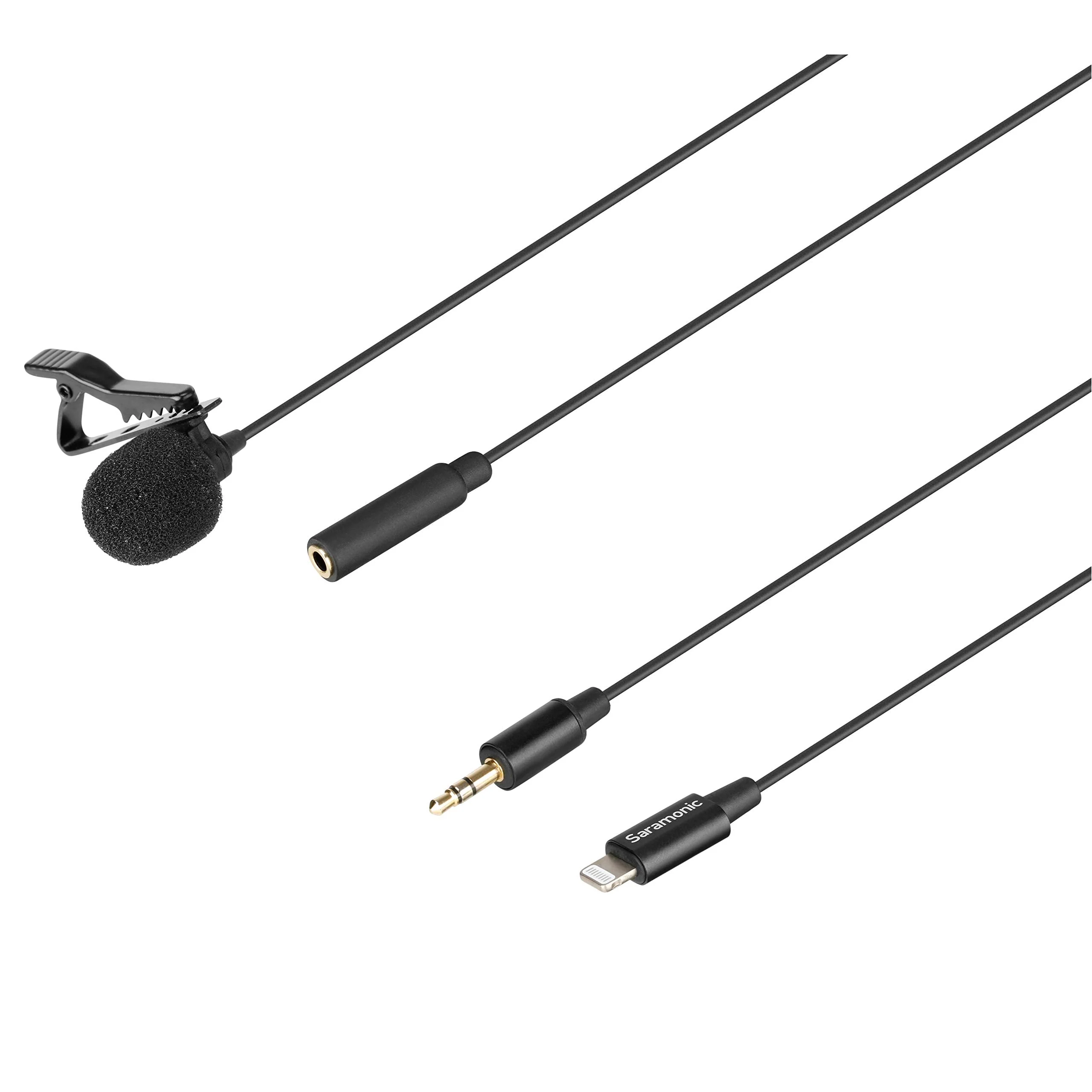Saramonic LavMicro U1A | Lavalier Microphone with Lightning for Apple iPhone, or iPad with a Built-in 6.6-Foot (2m) Cable for Vlogging, Interviews, YouTube, TikTok, Live Streaming Lightning - 6.6' - Image 4