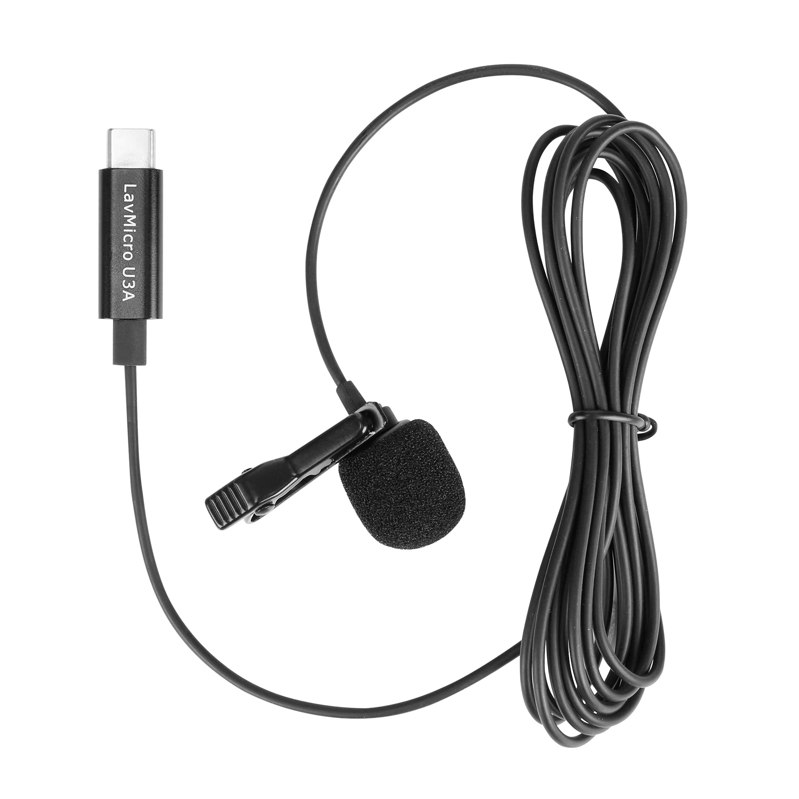 Saramonic LavMicro U3A USB-C Lavalier Microphone for iPhone 15, Android, new iPad, Computers & more with 6.6' Cable & 90˚ Adapter for Vlogging, Interviews, YouTube, TikTok, Live Streaming USB-C - 6.6' - Image 5