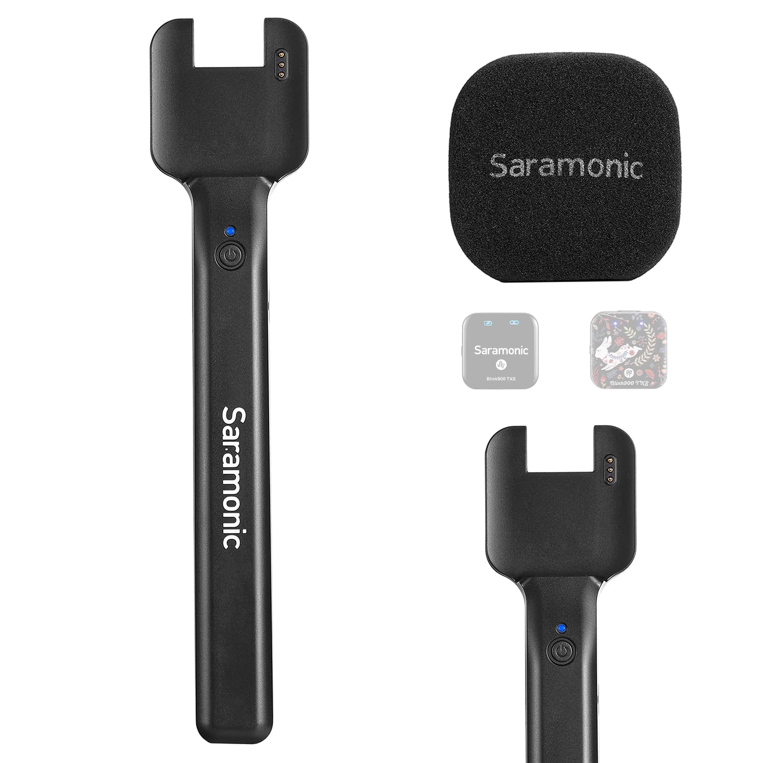 Saramonic Wireless Handheld Microphone Holder, Blink900 HMS Mic Stand for Blink900 S1/S2/S3/S4/S5/S6/S20 Transmitter Interview, Report Film, Stage, Speaker, Amplifier, Mixer, iPhone, Camera, Laptop - Image 6