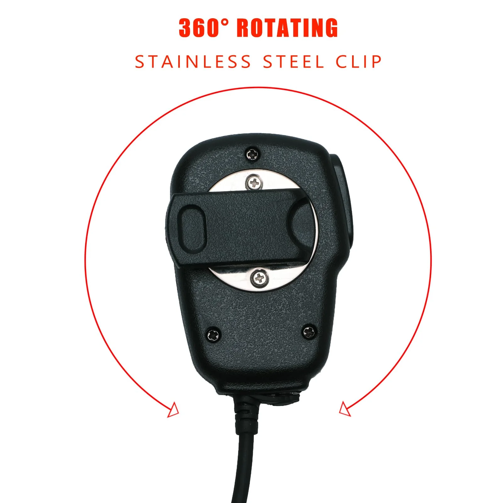 Sarcia Remote Shoulder Speaker Microphone with Reinforced Cable for Yaesu FT-60 /60R VX-1/1R VX-2/2R VX-3/3R VX-5/5R Walkie Talkie Two Way Radio - Image 4