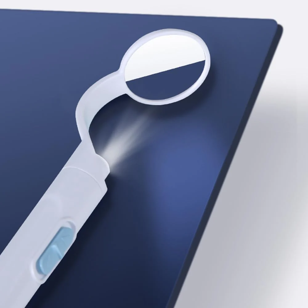 Sarini 2 Piece Dental Mirror with Light - USB Mouth Mirror with Direct-to-Use Anti-Fog Technology, Ideal for Doctors and Home Use - Image 2