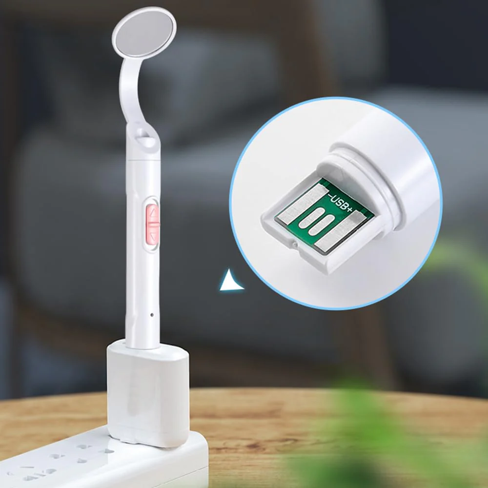Sarini 2 Piece Dental Mirror with Light - USB Mouth Mirror with Direct-to-Use Anti-Fog Technology, Ideal for Doctors and Home Use - Image 3