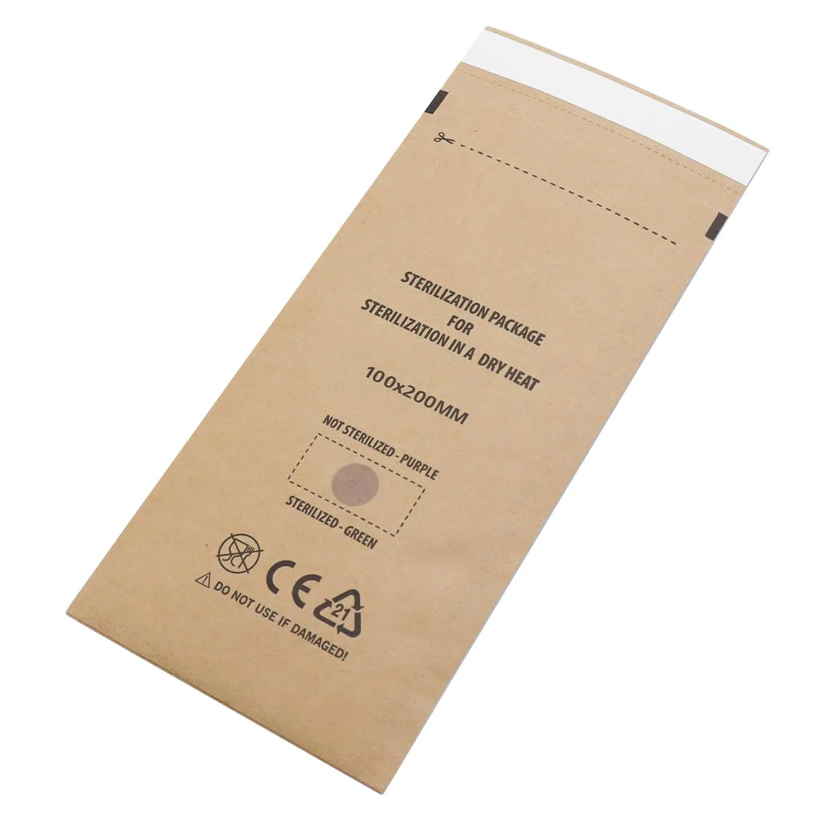 Sarini Sterilization Bags Kraft Self-Appointed with Autoclave Dry Sterilizer Sterilization Cosmetics Bag Nail Art Tool (100 x 200 mm) Pack of 100 - Image 2