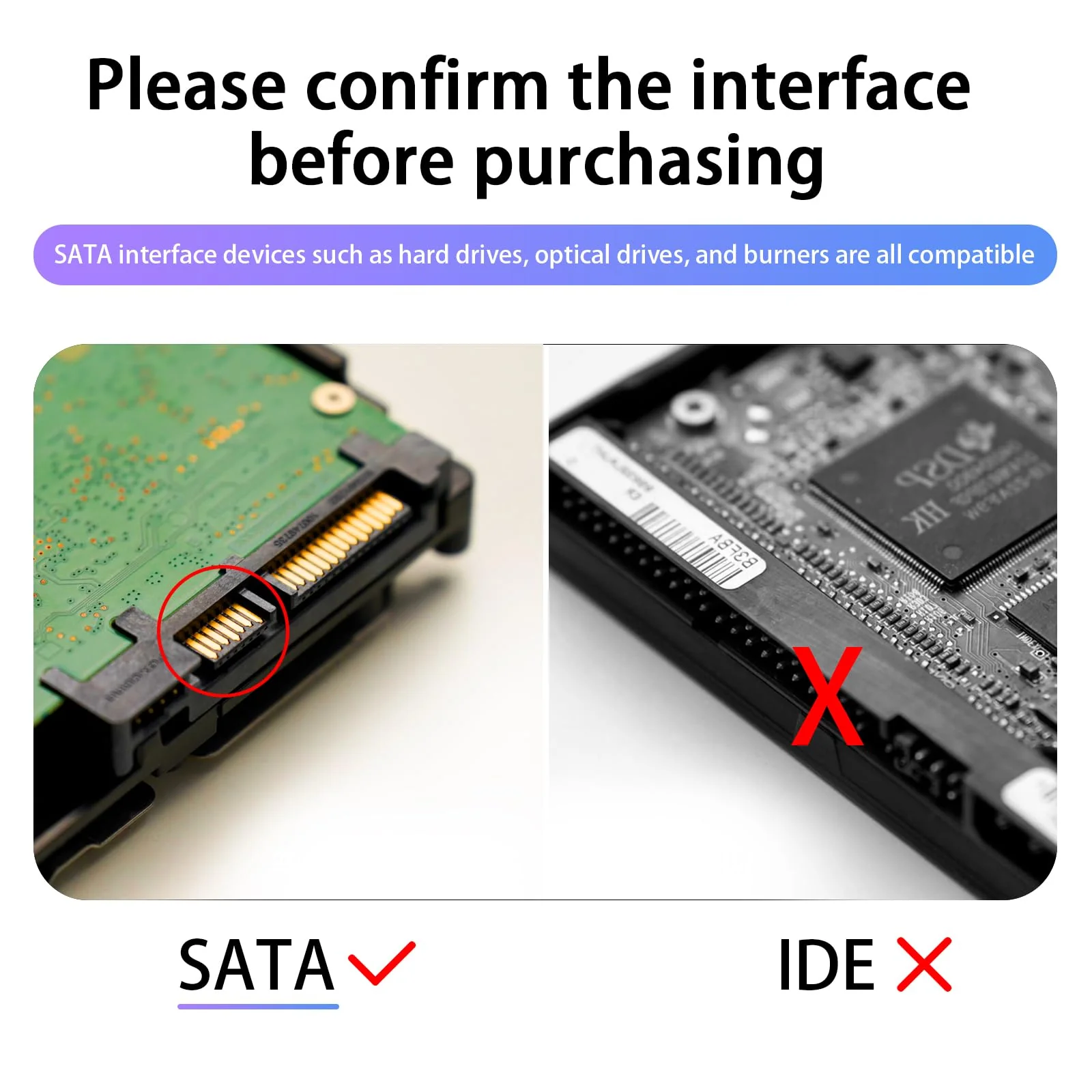 SATA Cable III for SSD HDD Data,3 PCS 6Gbps Straight Angle 15 Inch Sata Data Cable Sata 3 Cable Compatible for SATA Hard Drive CD Driver, CD Writer,Black - Image 8