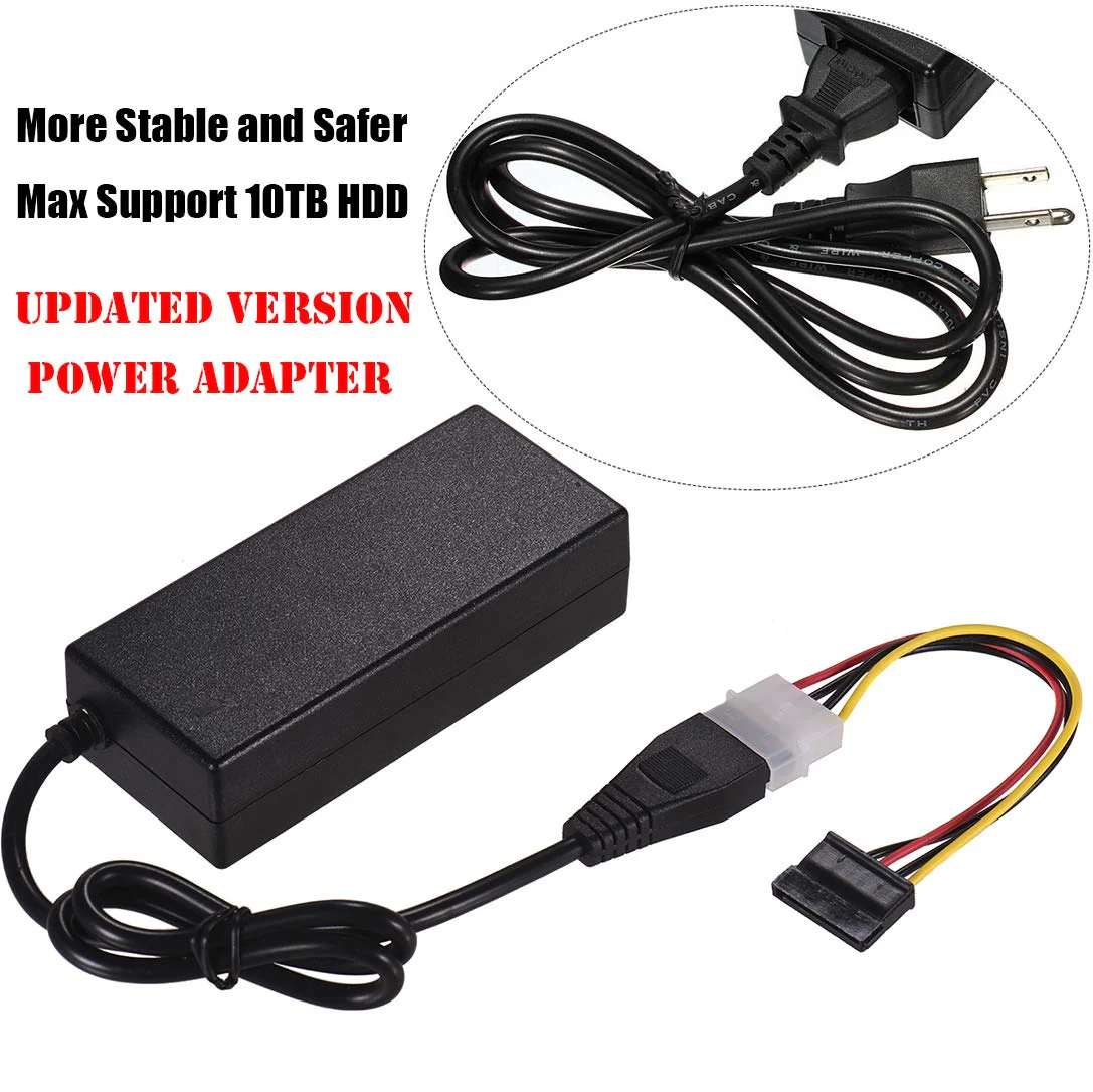 SATA/PATA/IDE Hard Drive to USB 2.0 Adapter Converter Cable for 2.5" 3.5" Hard Disk HDD SSD with External AC Power Supply, Compatible with All Computer System PC Desktop Laptop - Image 6