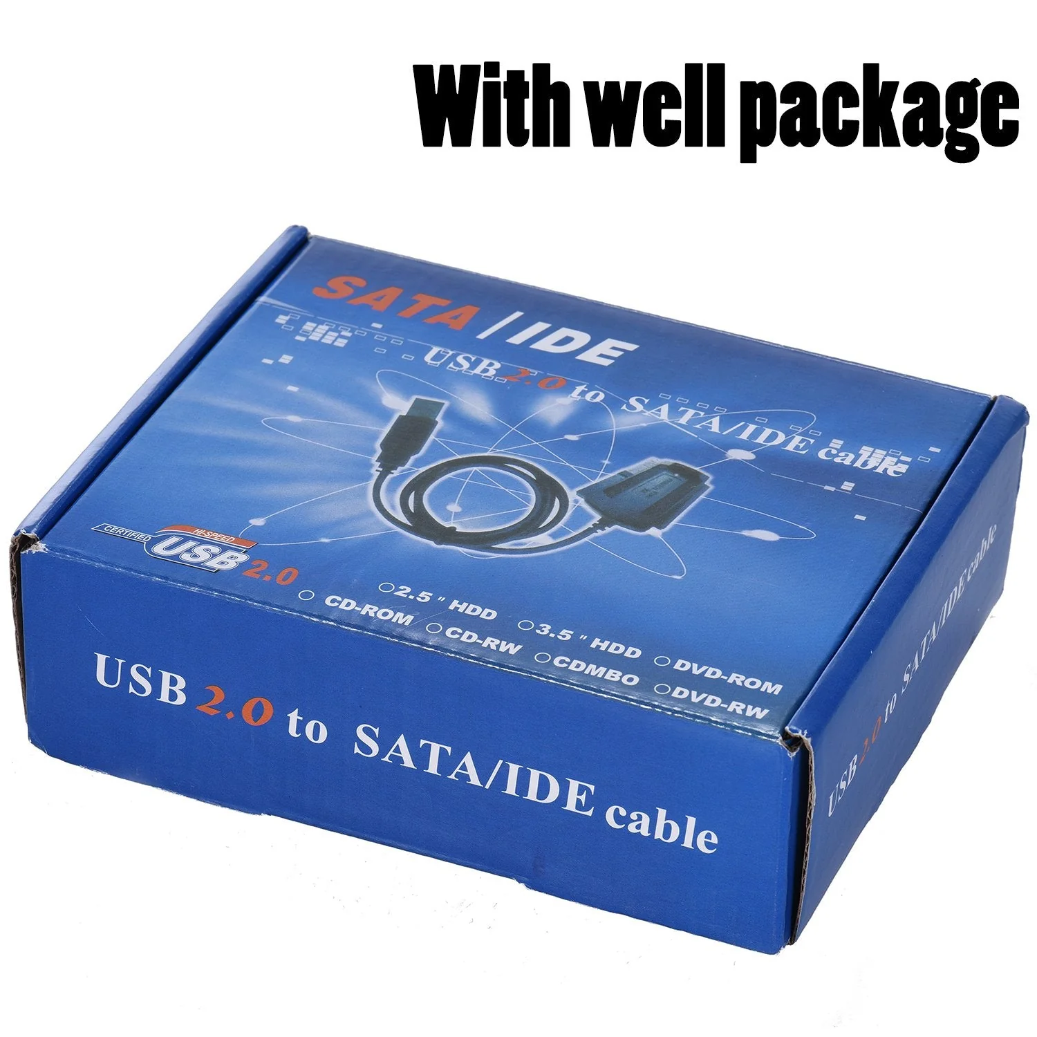SATA/PATA/IDE Hard Drive to USB 2.0 Adapter Converter Cable for 2.5" 3.5" Hard Disk HDD SSD with External AC Power Supply, Compatible with All Computer System PC Desktop Laptop - Image 7