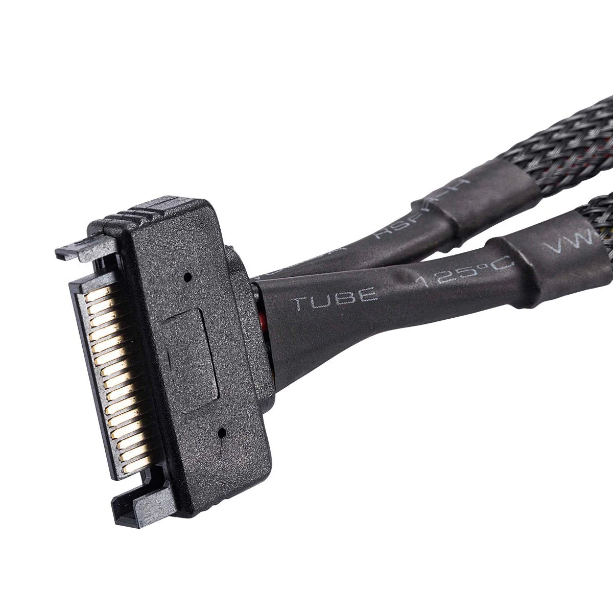 SATA Power Splitter Cable (2 Pack) SSD Power Cable HDD Power Cable Hard Drive Power Cable 6-Inch/15cm SATA 15 Pin Male to 2xSATA 15 Pin Female Power Y-Splitter Extension Cable - Image 2