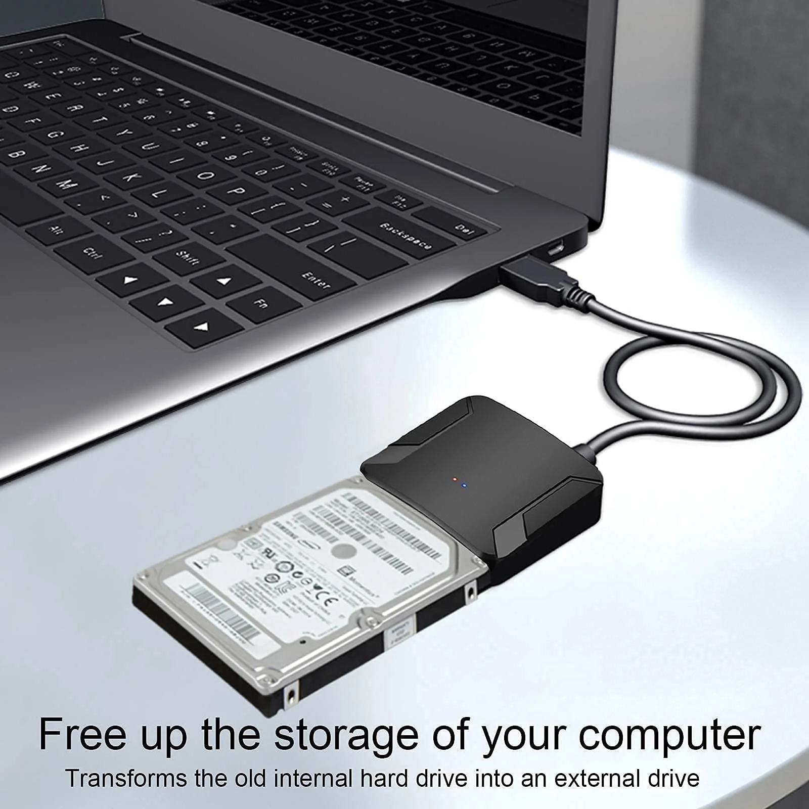 SATA to USB 3.0 Adapter, External Hard Drive Converter Cable for 2.5" 3.5" HDD, SSD with Power Supply for SATA 3.5 SSD HDD - Image 8