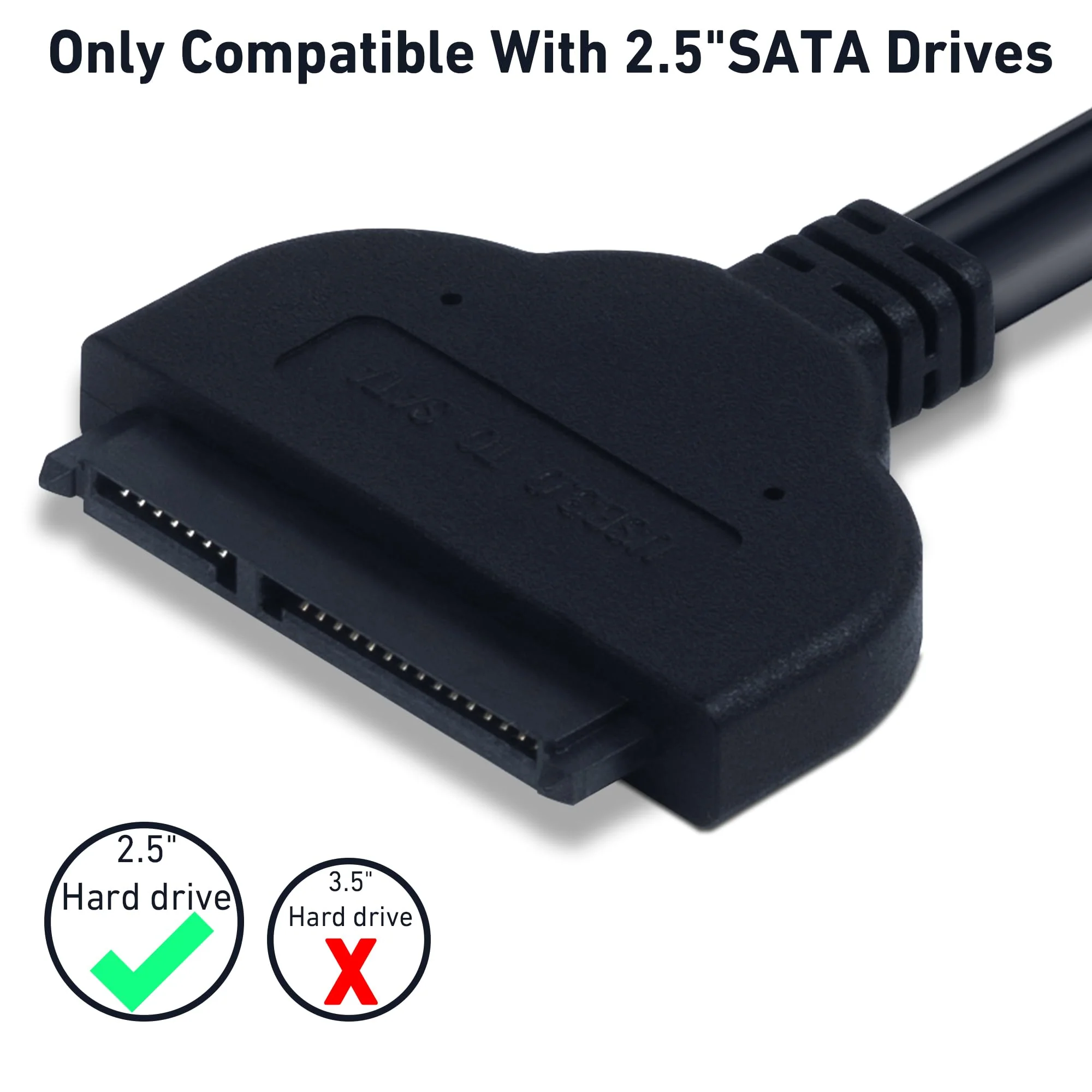 SATA to USB，Sata to USB Adapter，SATA to USB Cable for 2.5 inch HDD and SSD 5Gbps Superspeed Compatible with USB 2.0 1.1 Older SATA Connector - Image 5