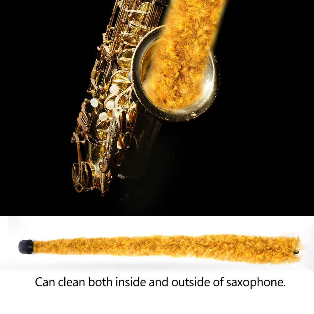 Sax Cleaning Tool, 60cm/23.6inch Tenor Sax Cleaning Brush Flexible Saxophone Pad Saver Cleaner Maintain Care Tool - Image 3