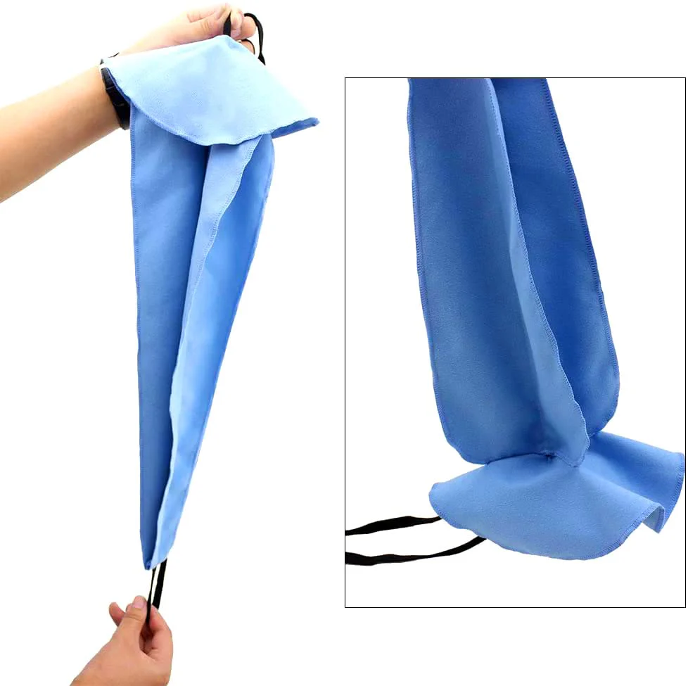 Sax Saxophone Cleaning Cloth Saxophone Cleaner Swab for Body Pull Through Tube Inside Clean Microfiber Material Blue - Image 3
