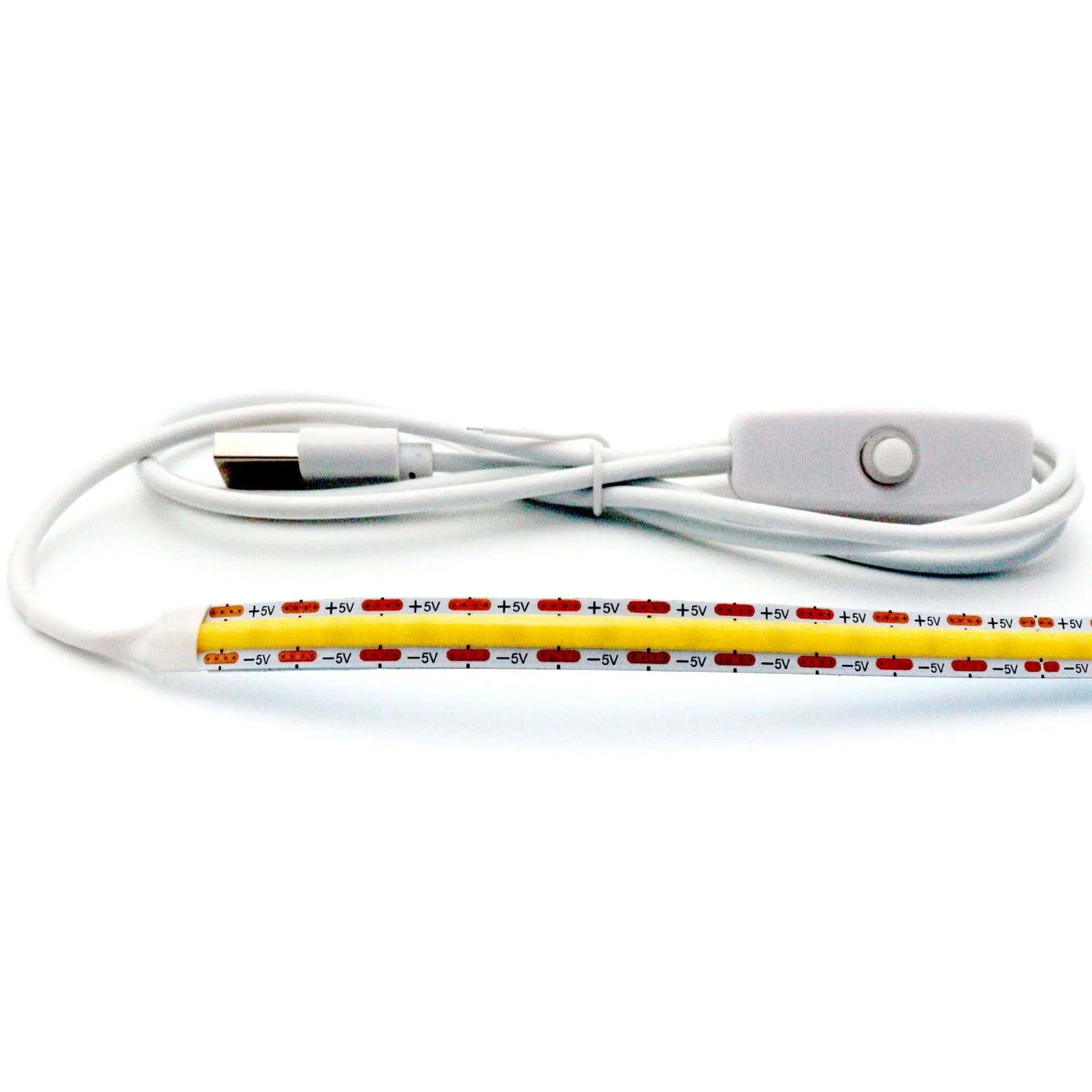 Saxophone Leak Light Sax Test LED Strip with 5V USB Plug and Switch 8mmx50cm Detection Light with Back Tape for Clarinet Flute Oboe Woodwind Wind Instrument Repair Indoor Outdoor Décor - Image 2