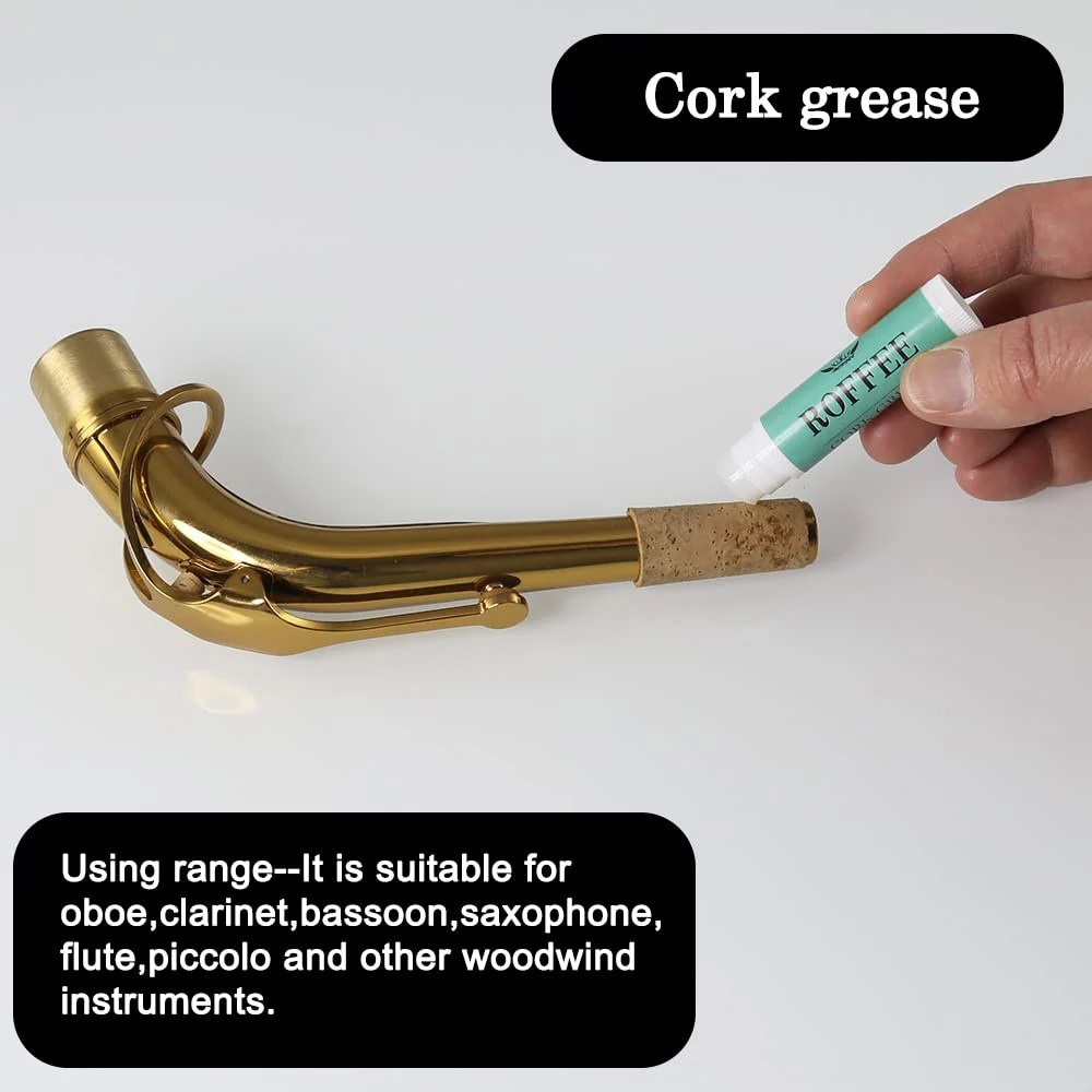 Saxophone Sax cleaning Care Maintenance Kit,Key Oil,Cork Grease,Swab,Cleaning Cloth,Thumb Rest,Mouthpiece Brush and More - Image 6