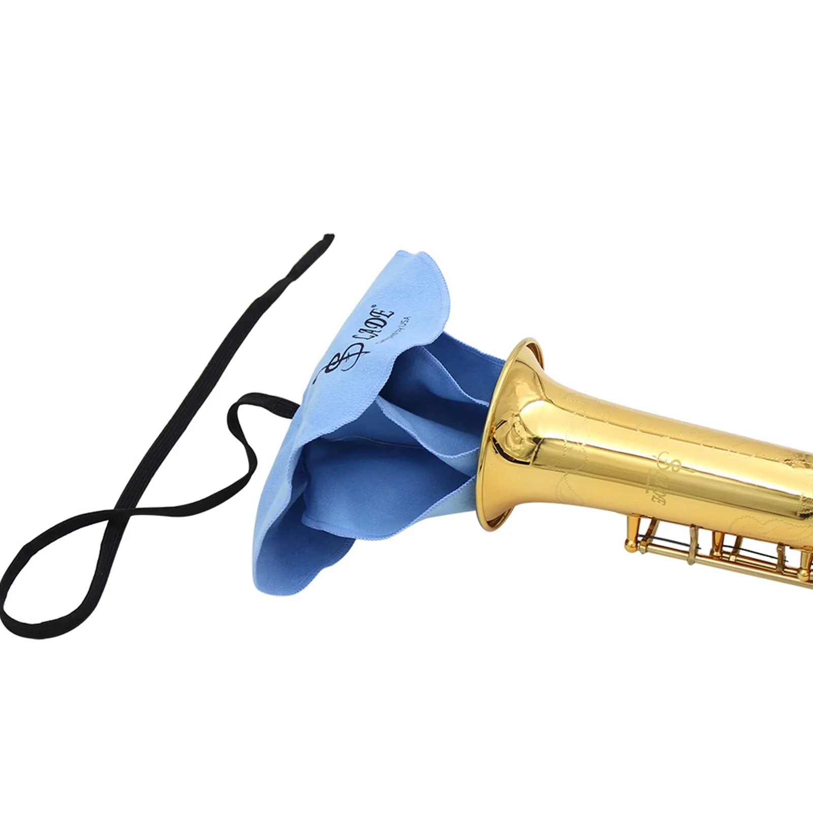 Saxophone Swab Cleaning Cloth Swab for Inside Tube Cleaning Care Tool for Sax/Straight Saxophone Blue - Image 3