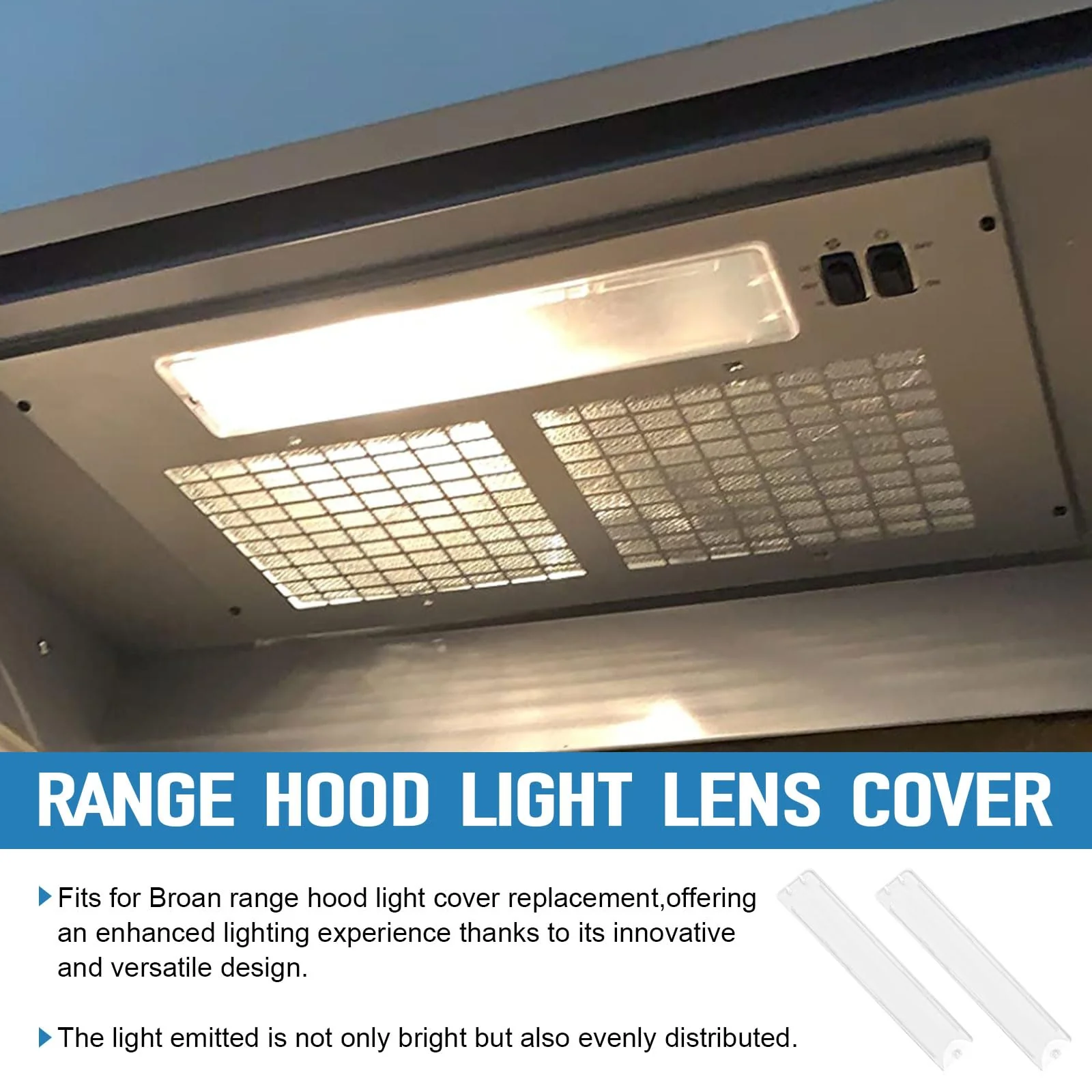 SB03294757 Range Hood Light Lens Cover Replacement for Broan Range Hood Parts RME50000 PM250 - Image 3