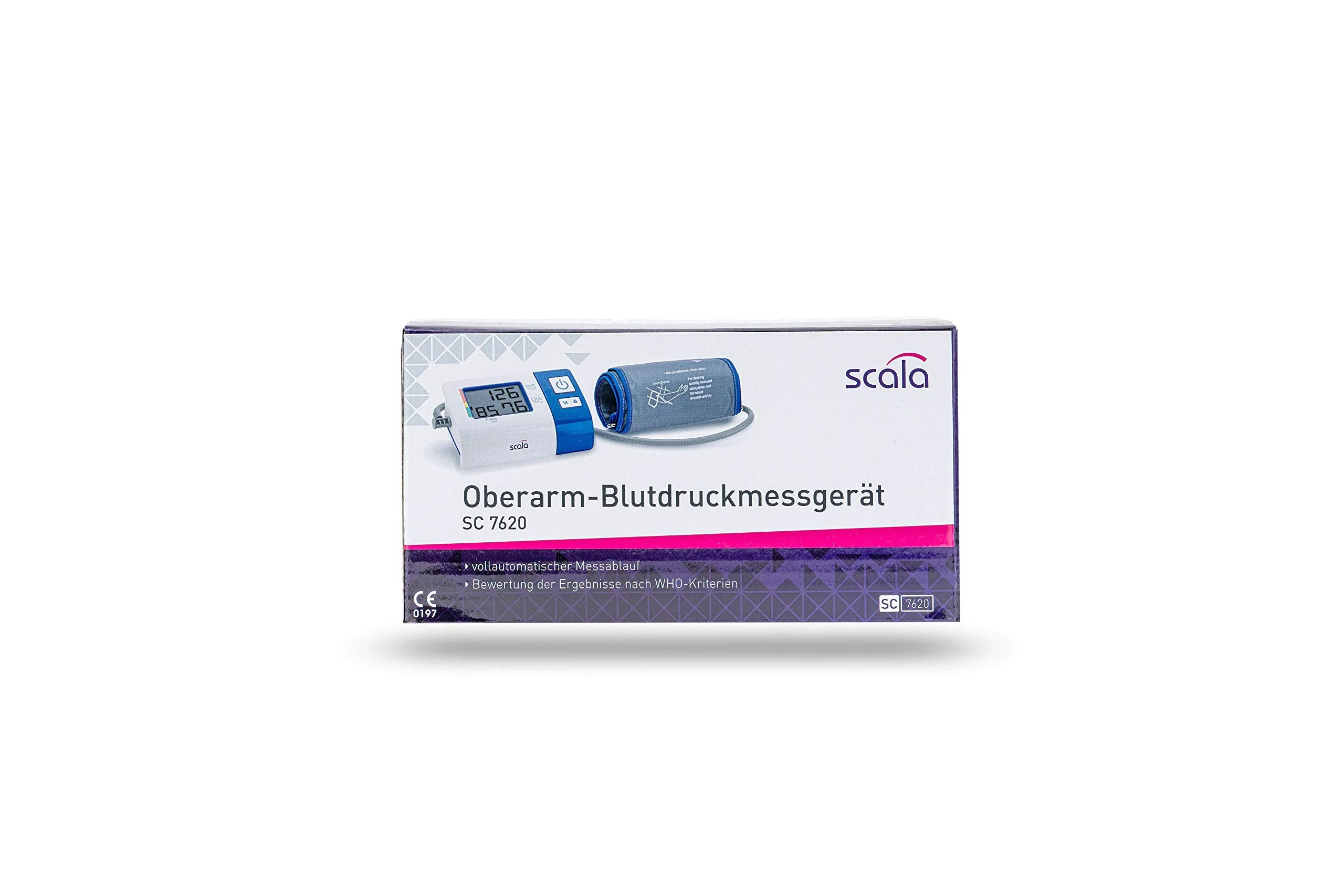 scala SC 7620 blue upper arm blood pressure monitor with compact design for home and on the go. Easy to reliably measure blood pressure independently. M - Image 5