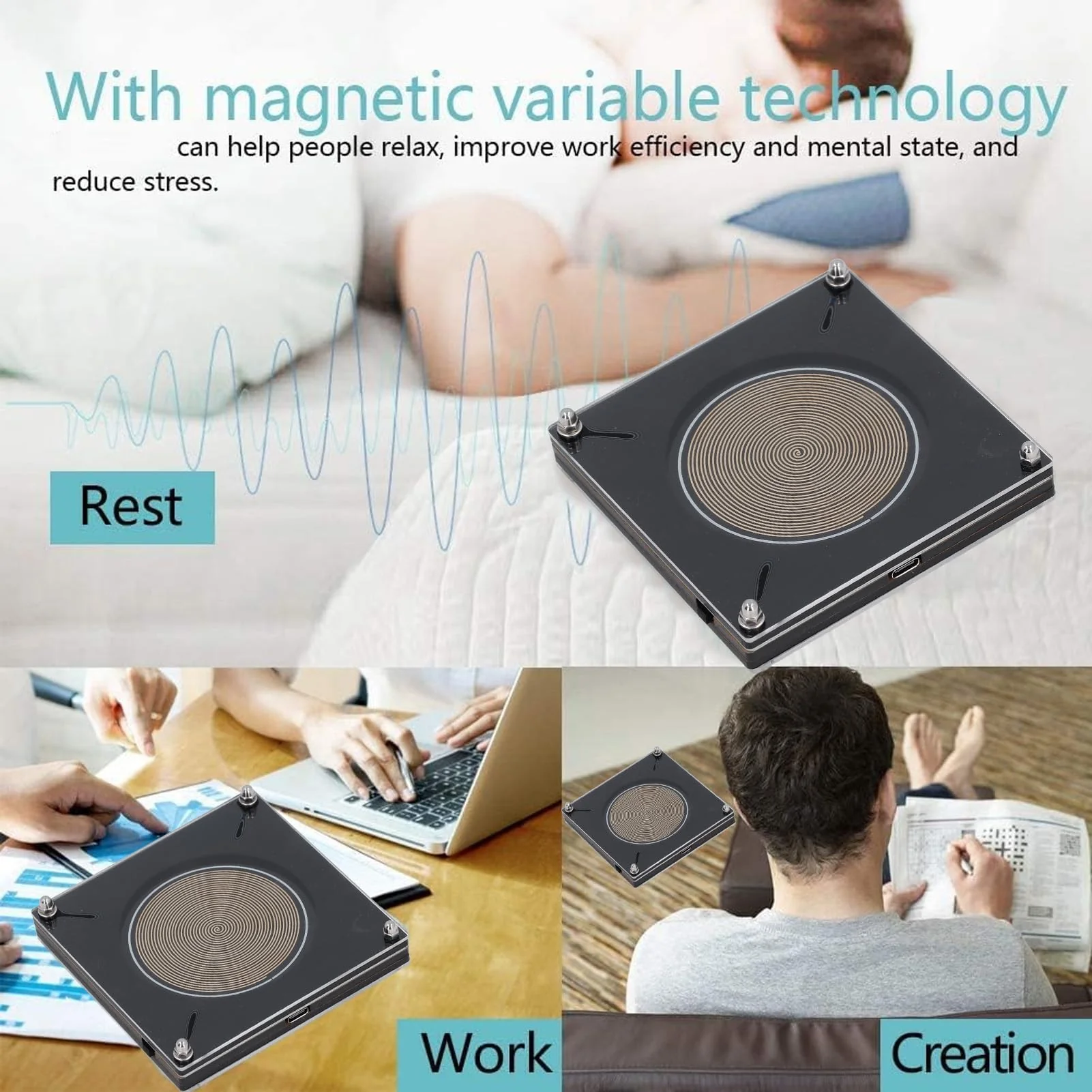Schu Mann Resonance Generator 7.83 Hz Ultra Low Frequency Impulator Resonator Generator 7.83 Hz Resonator Waves Adjustable Sine USB Drive with Indicator - Image 3