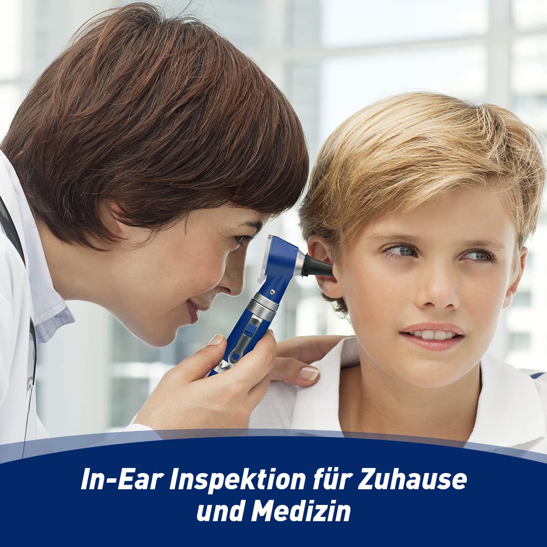 SCIAN Otoscope with Light, Ear Infection Detector and Pocket Ear Scope, Includes Hard Plastic Case, Suitable for Children, Adults, Doctors, Pets, Available in Several Colours (Blue2) Blue 2 - Image 2