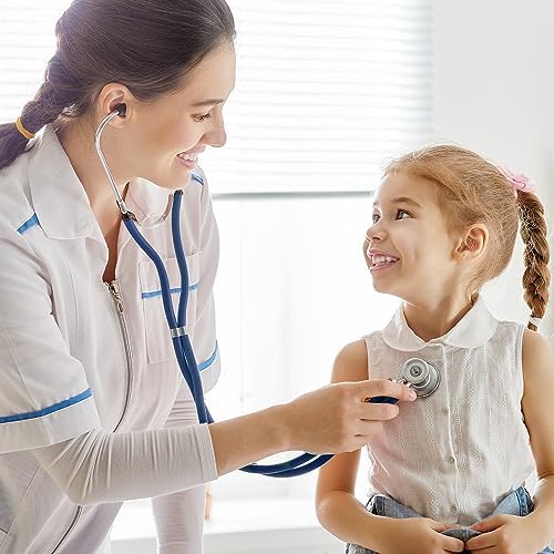 SCIAN Sprague Rappaport Stethoscope for Nurses, Doctors, and Home Use, Multifunctional Cardiology Stethoscope Double Head with Adults, Children and Toddlers, Changing Bell (UK Blue) UK Blue - Image 6