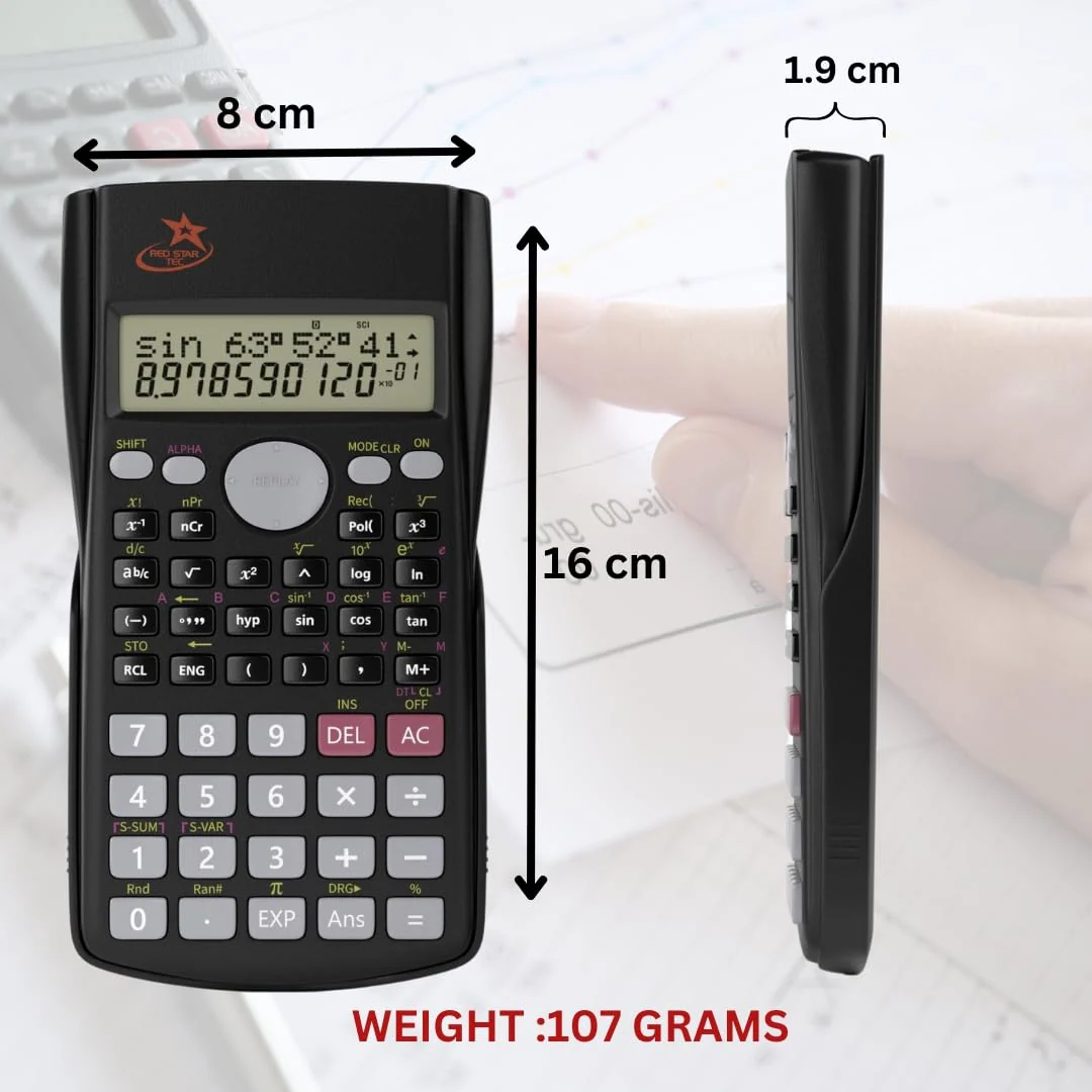 Scientific Calculator SC-216 - Junior & High School Calculator for Students Scientific Non Graphing Calculator Suitable fo SAT & General Business Use - Image 7