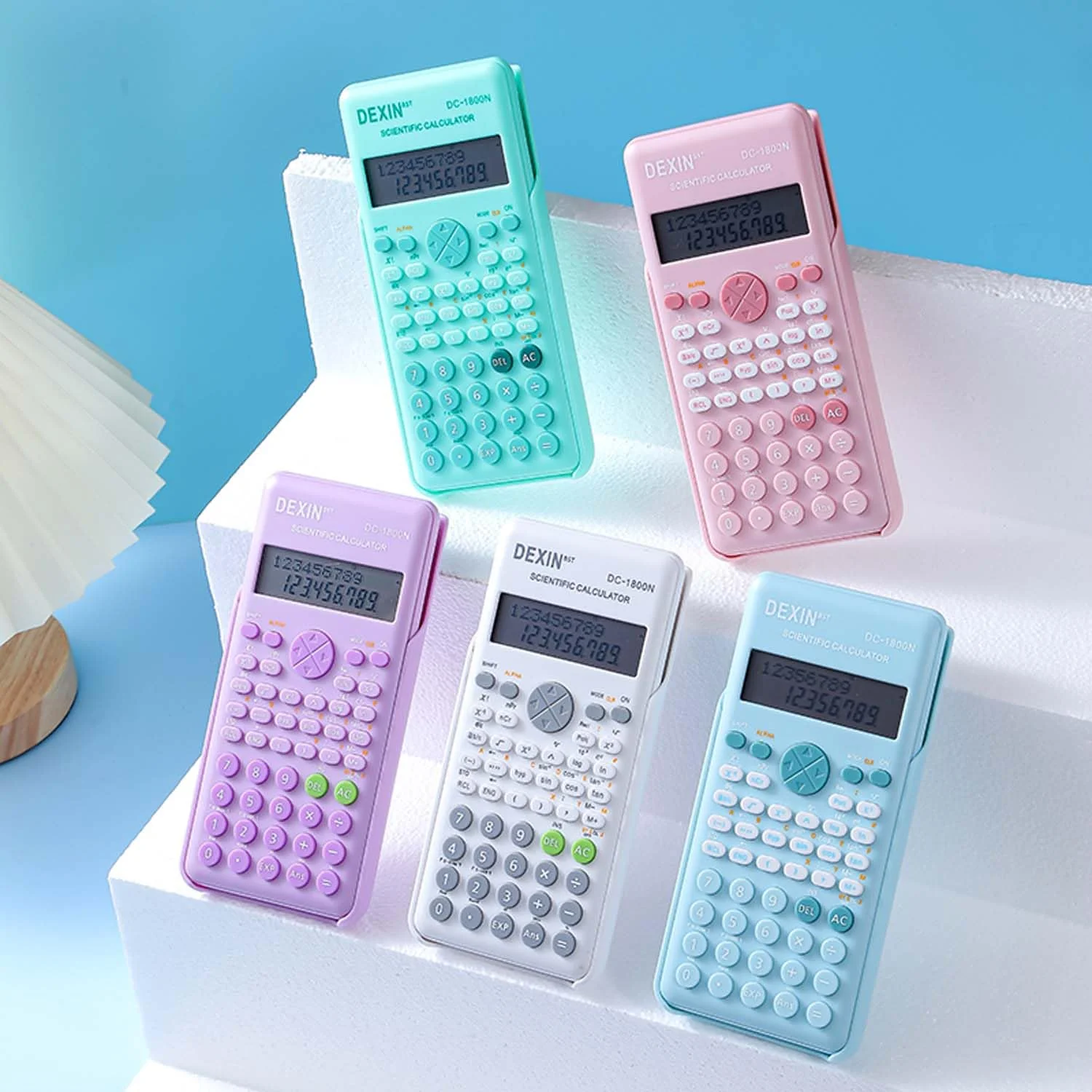 Scientific Calculators for Students, 240 Functions 2-Line Standard Scientific Calculator, Cute School Office Supplies，Math Calculator for School (Pink) - Image 6